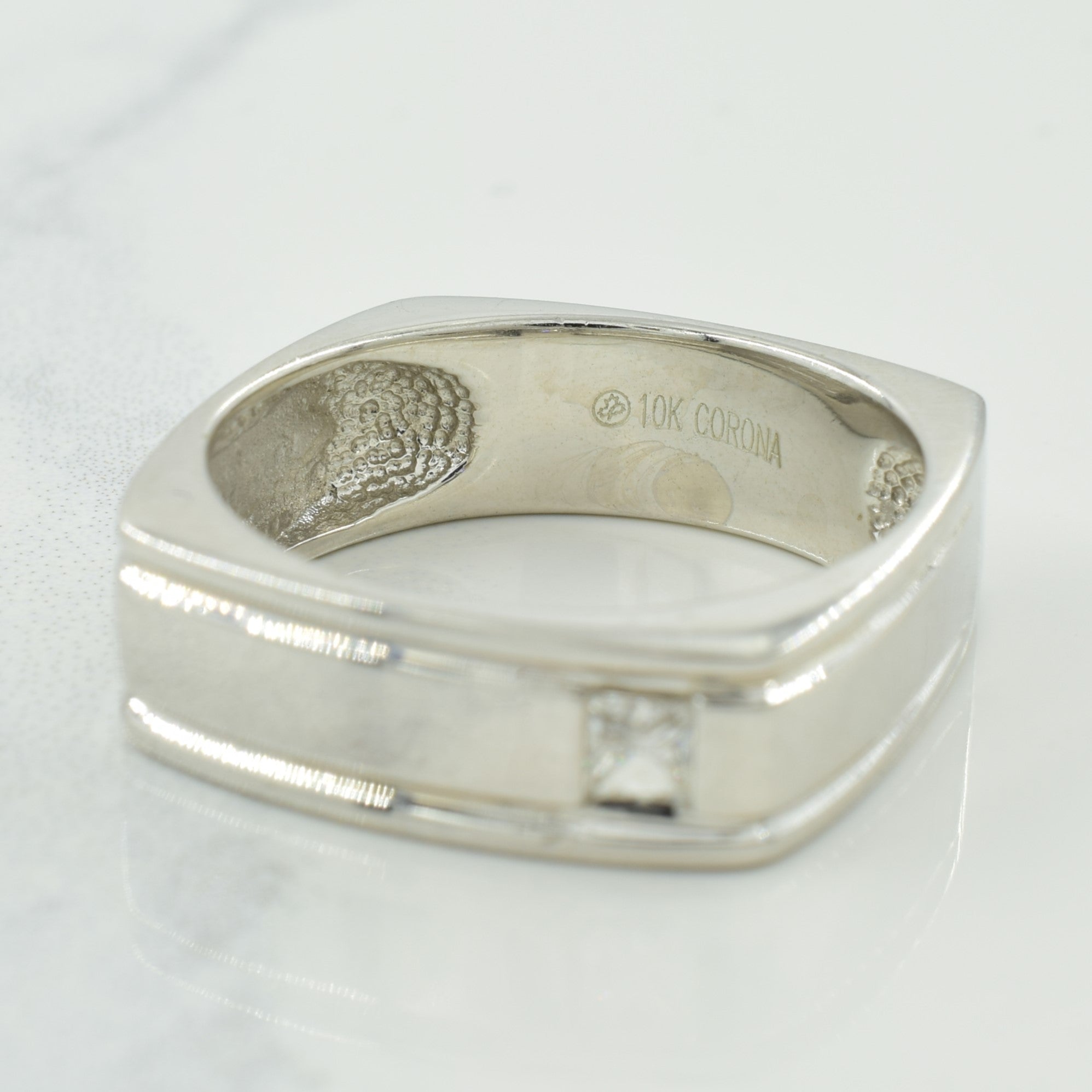 Flush Princess Cut Diamond Ring | 0.15ct | SZ 10.25 |