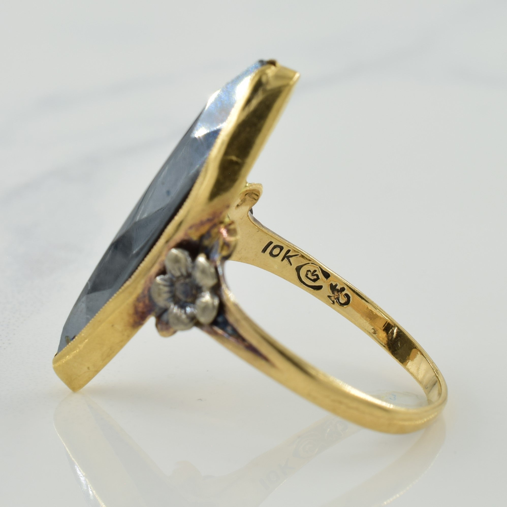 Marquise Hematite Ring | 4.60ct | SZ 5 |