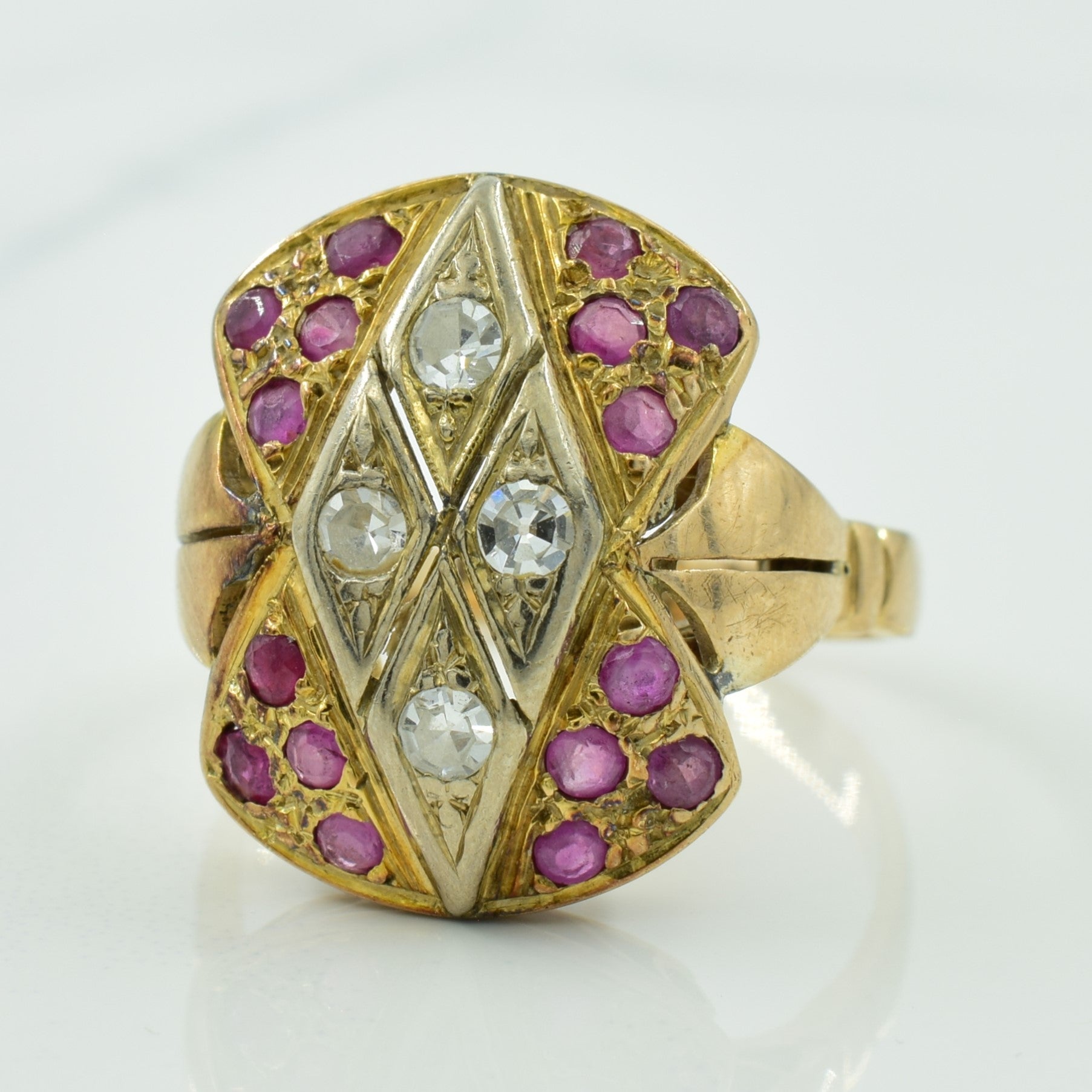 Ruby & Diamond Ring | 0.50ctw, 0.16ctw | SZ 7.25 |
