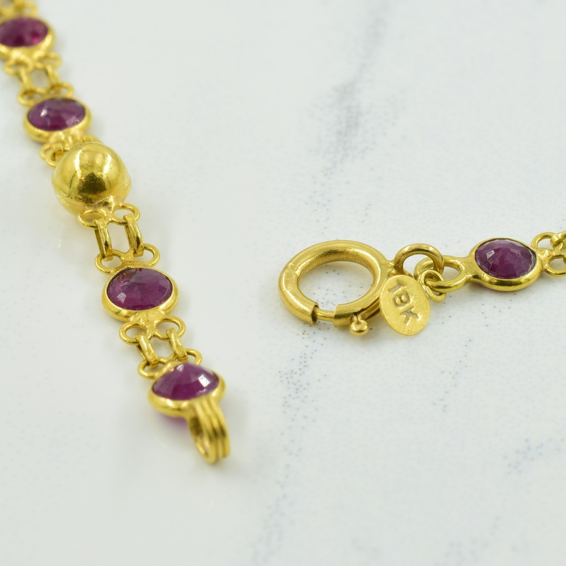 Ruby Bracelet | 2.89ctw | 7.25" |
