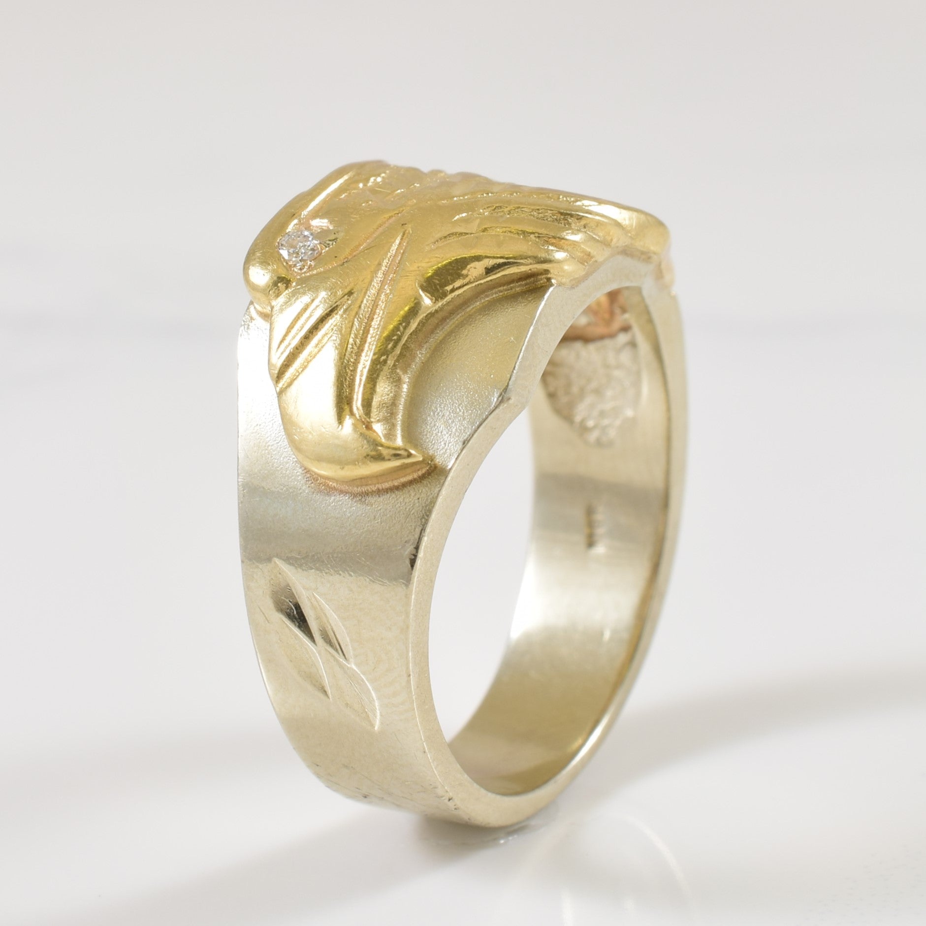 Dual Diamond Falcon Ring | 0.26ctw | SZ 10 |