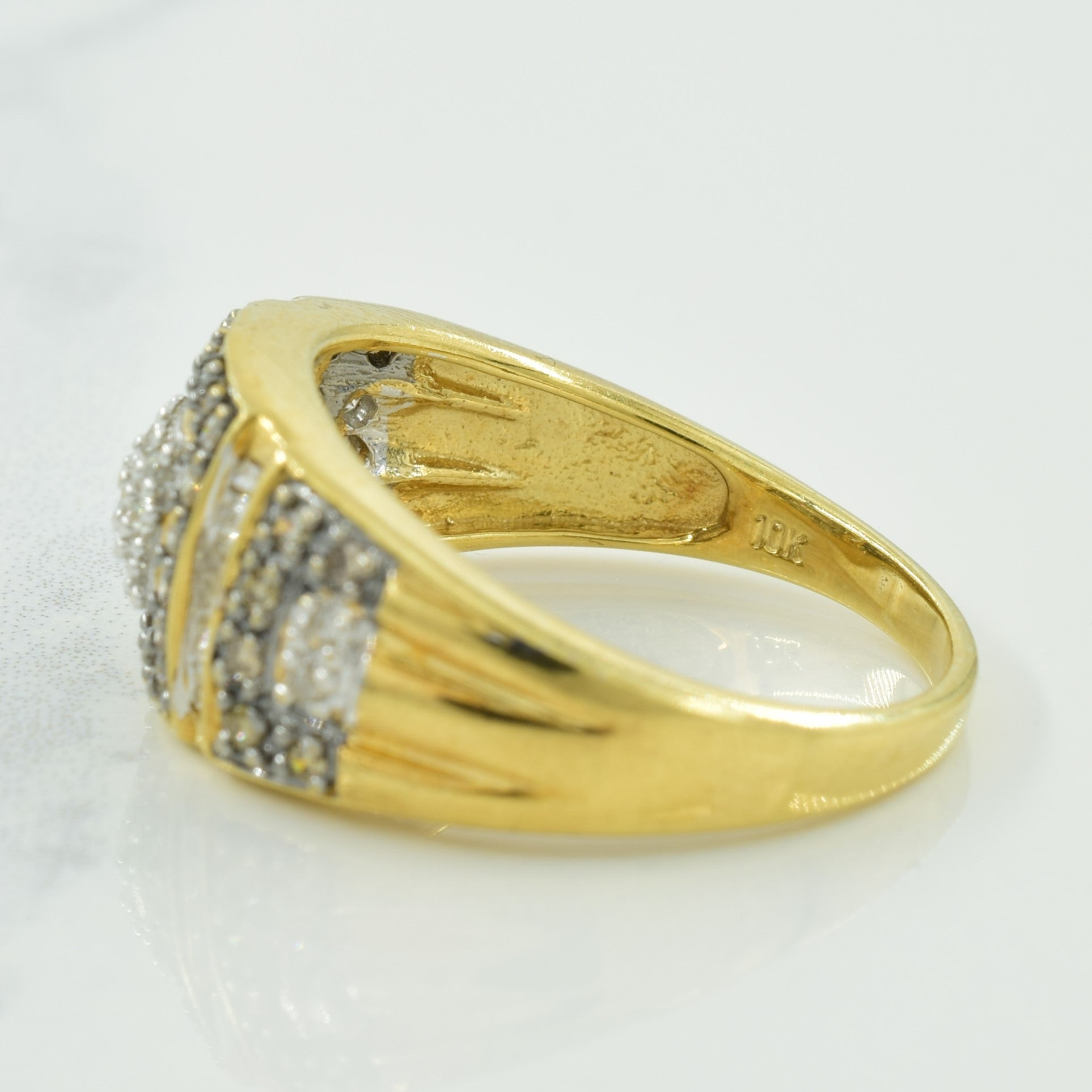 Bague en grille de diamants | 0,46 ct | Taille 9,5 |