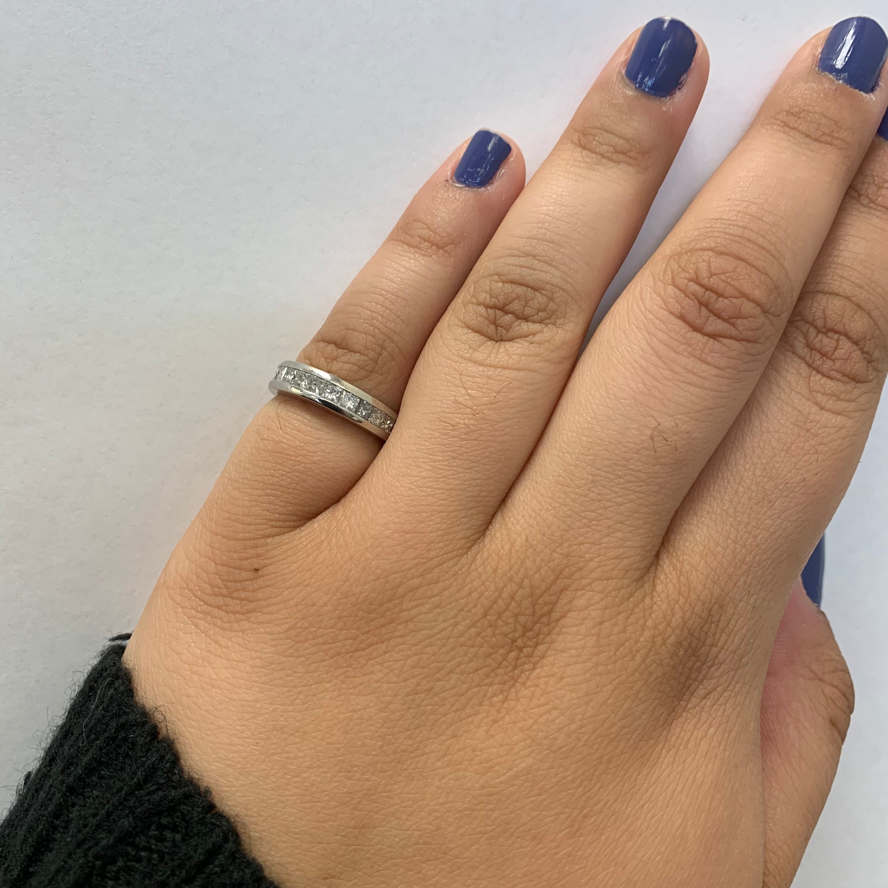 Channel Set Princess Cut Diamond Ring | 0.72ctw | SZ 5 |