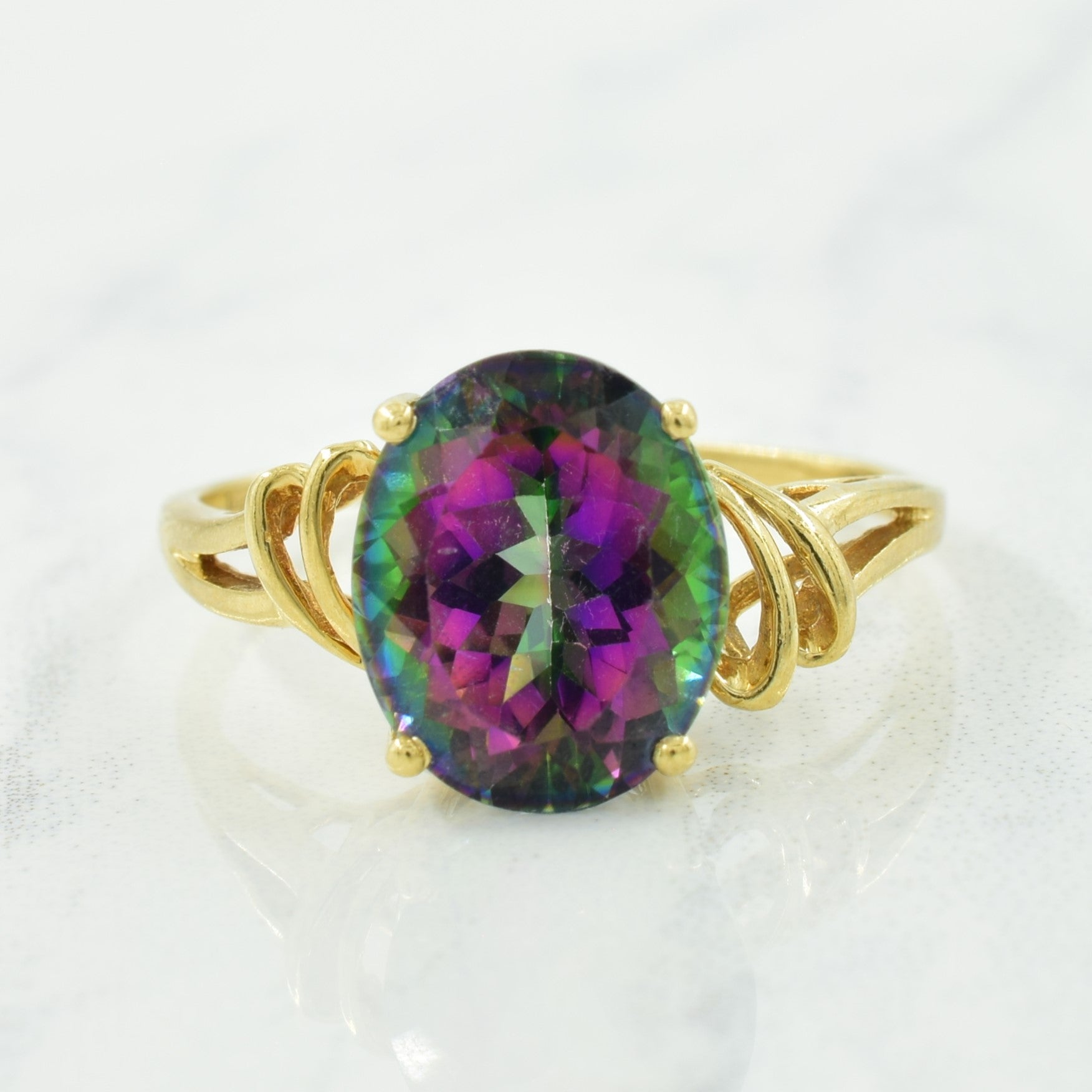 Mystic Topaz Ring | 4.90ct | SZ 8.75 |