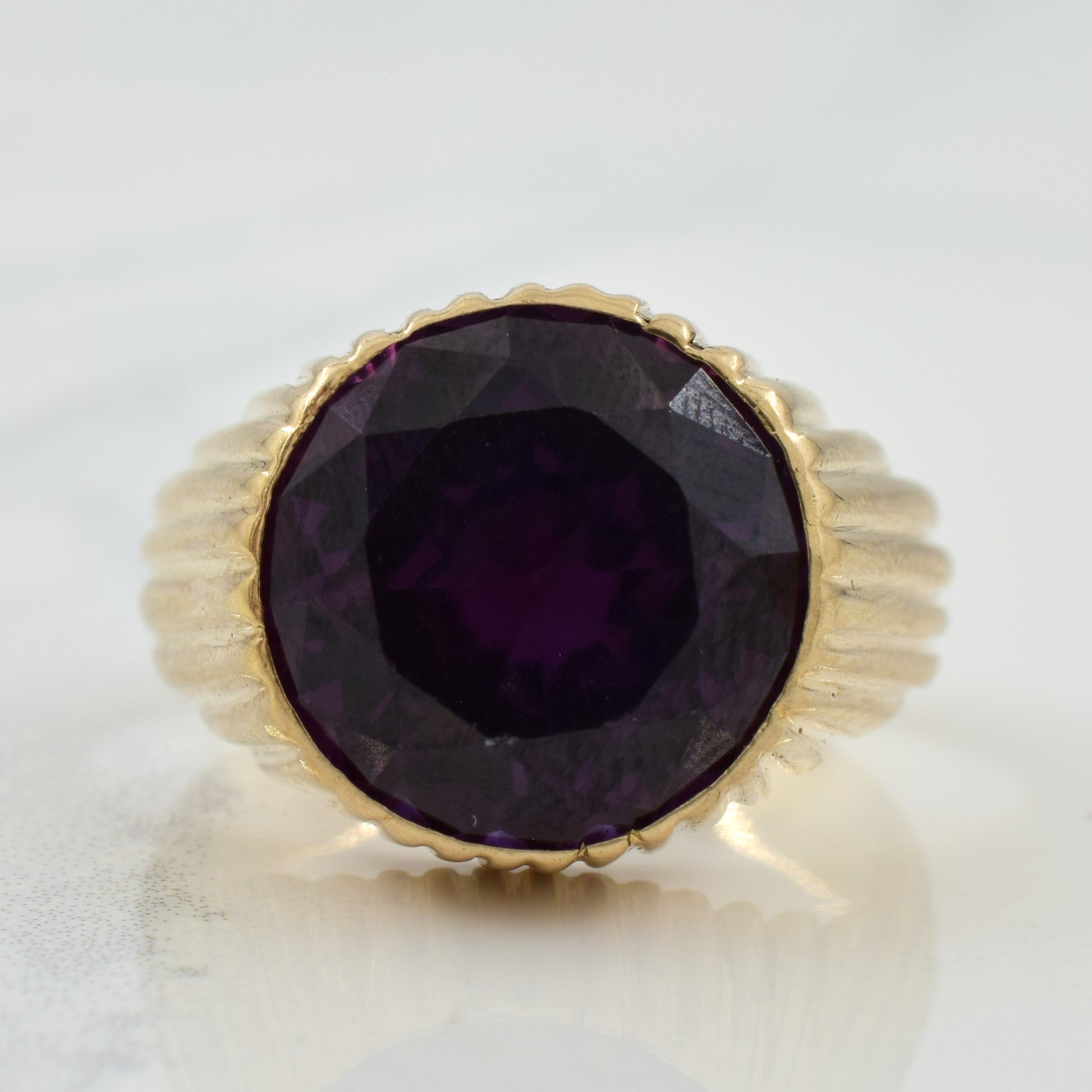 Synthetic Purple Sapphire Ring | 9.50ct | SZ 7.25 |