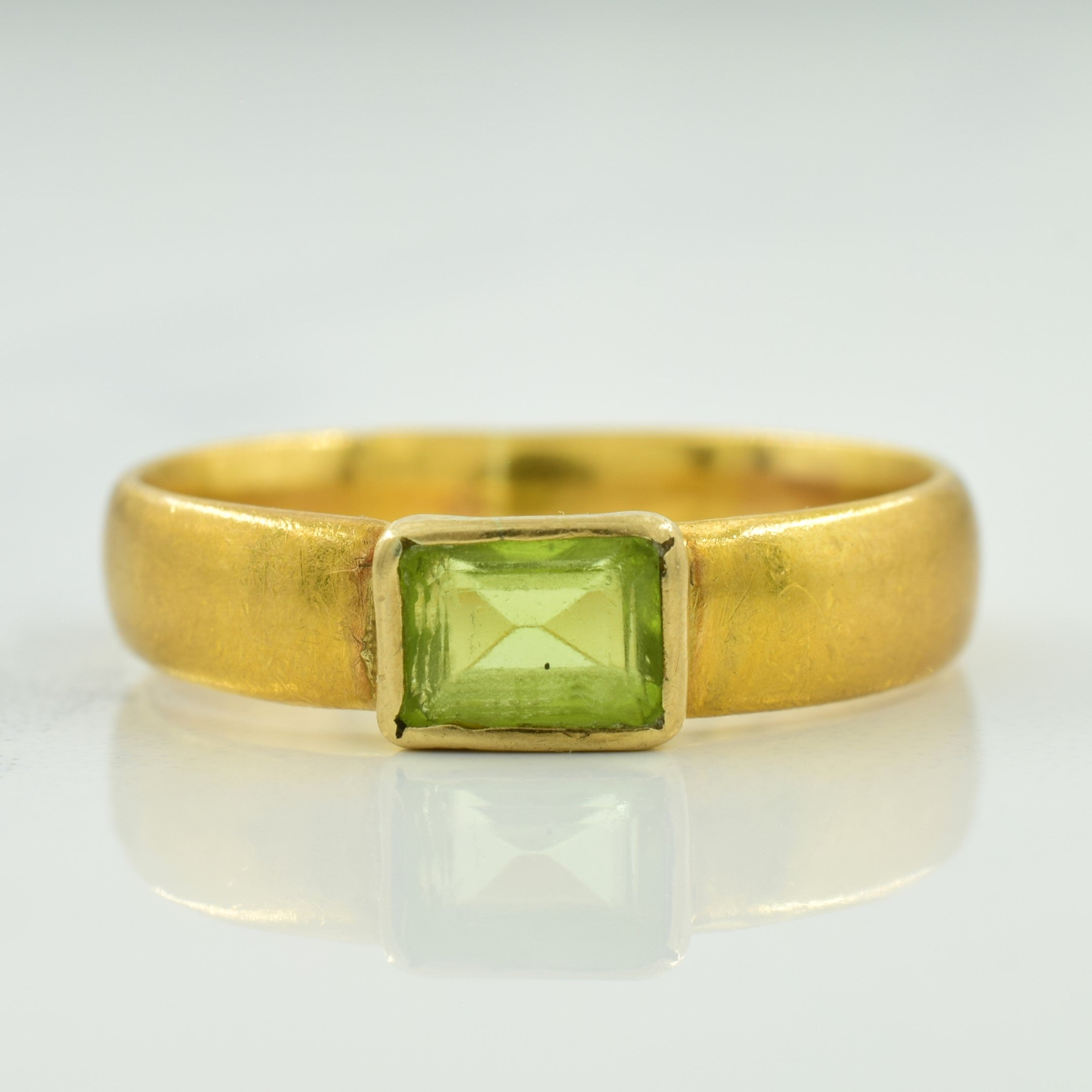 1919 Birmingham Gold Peridot Ring | 0.50ct | SZ 5.75 |
