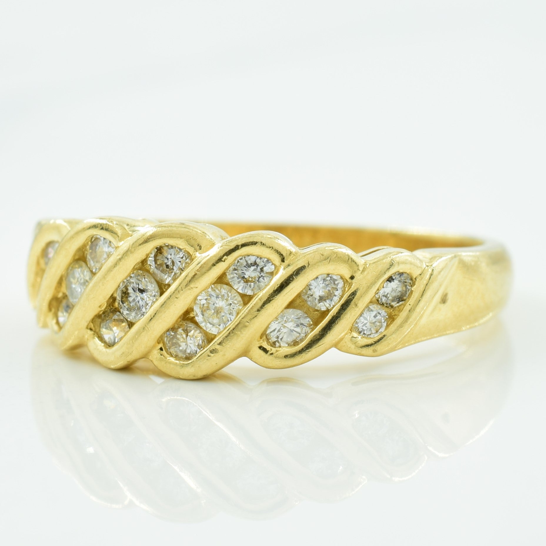 Channel Set Diamond Ring | 0.35ctw | SZ 7.25 |