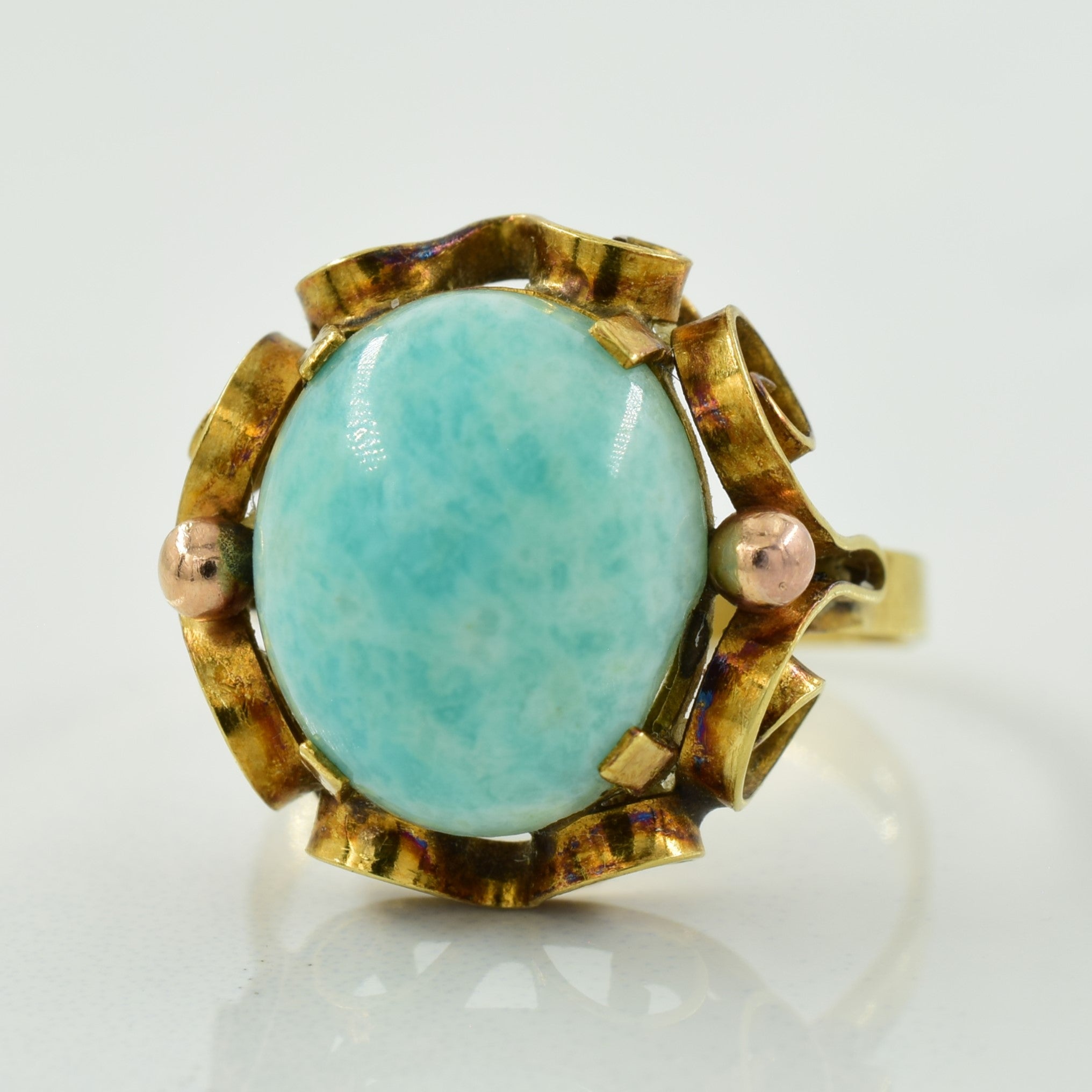 Amazonite Cocktail Ring | 4.70ct | SZ 5.25 |
