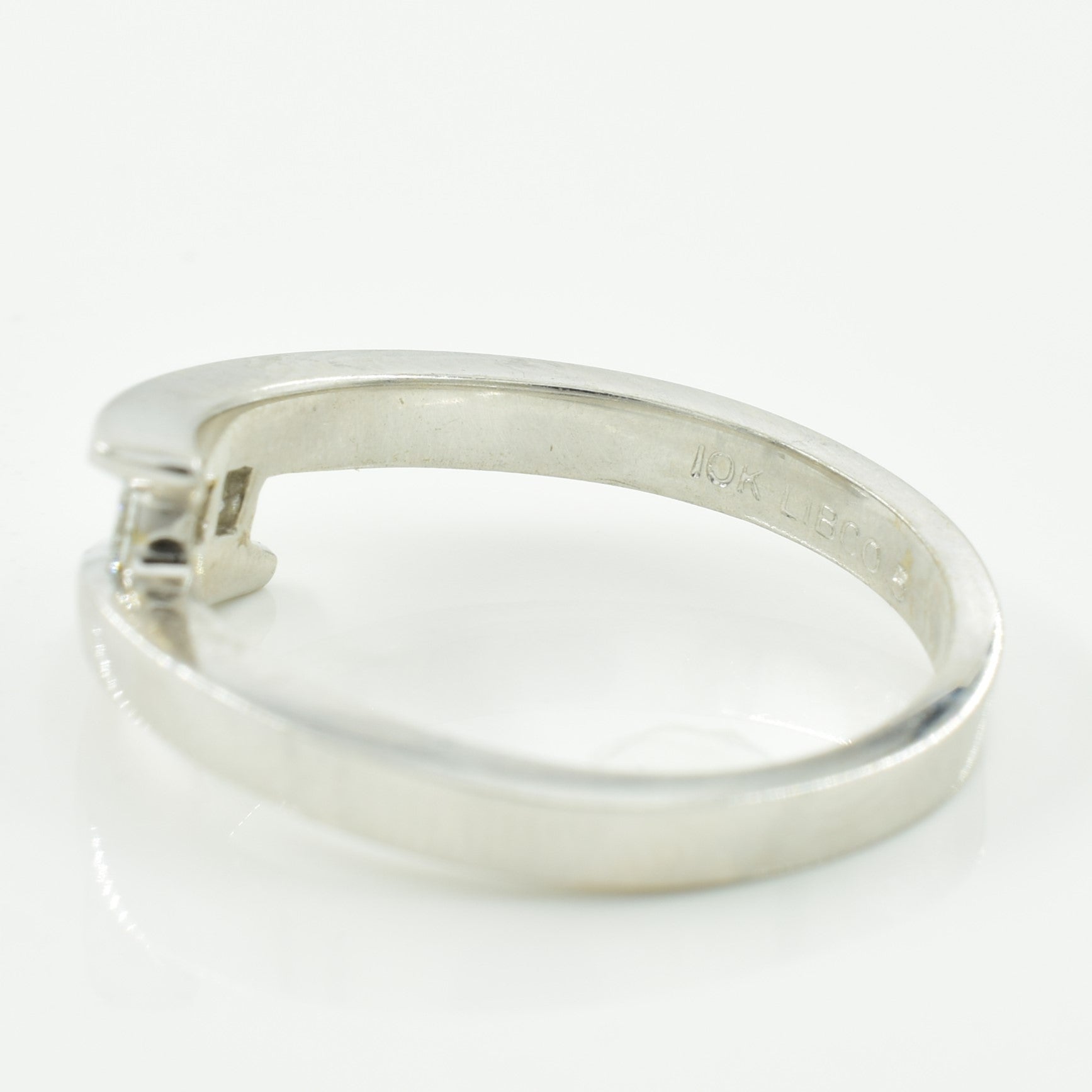 Three Stone Diamond Bypass Ring | 0.18ctw | SZ 5.5 |