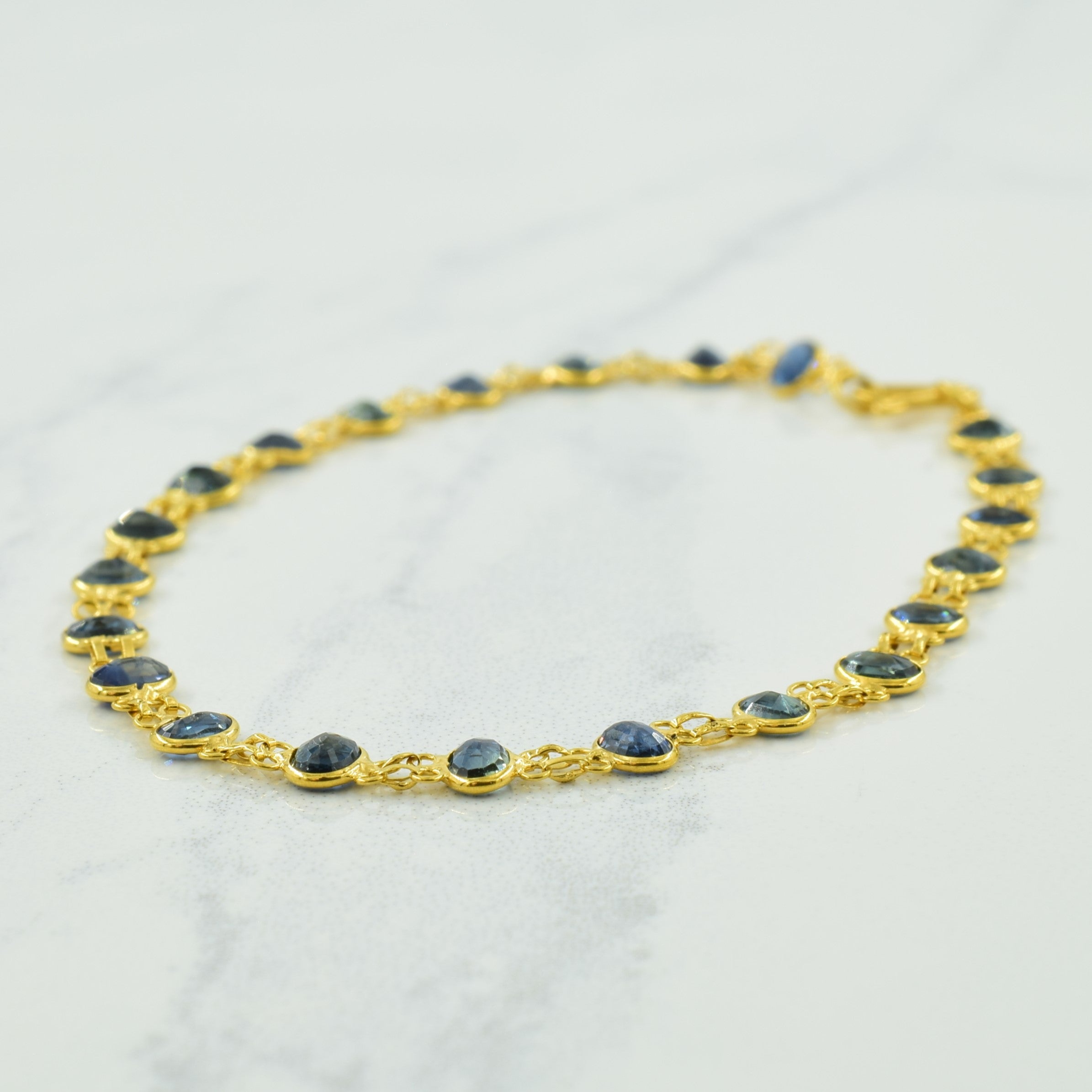 Blue Sapphire Bracelet | 3.74ctw | 6.75" |