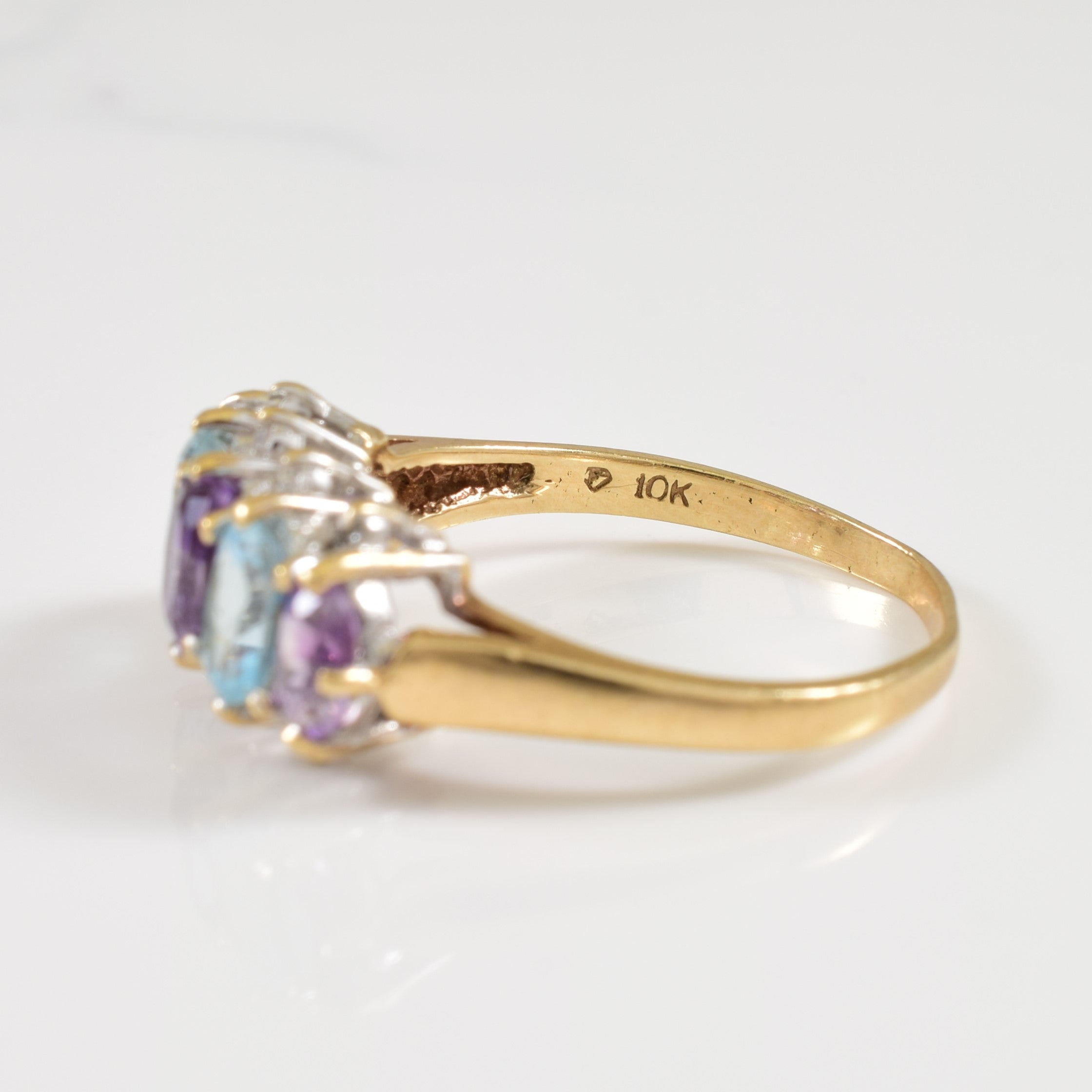 Multi Gemstone & Diamond Ring | 1.60ctw, 0.04ctw | SZ 8.5 |