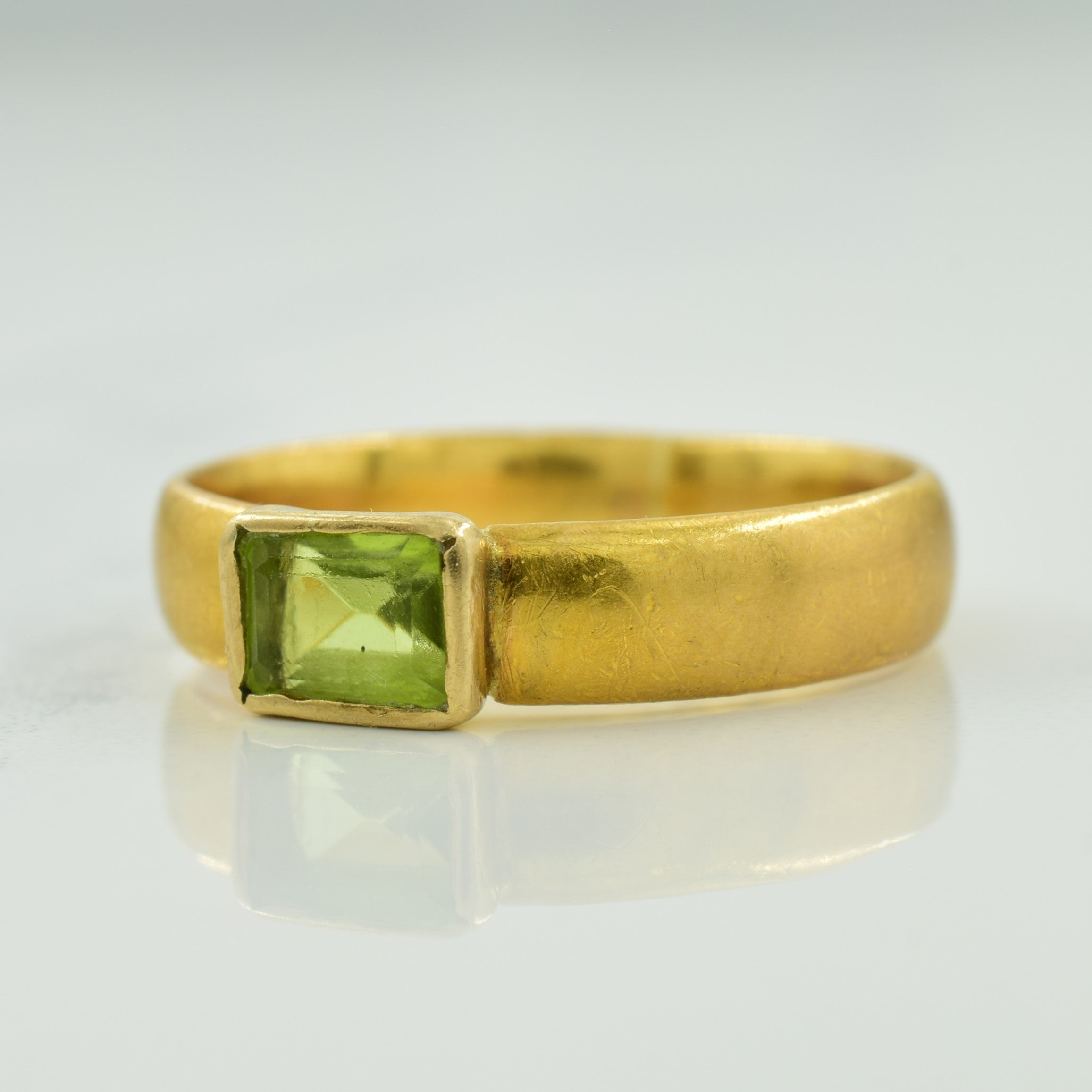 1919 Birmingham Gold Peridot Ring | 0.50ct | SZ 5.75 |