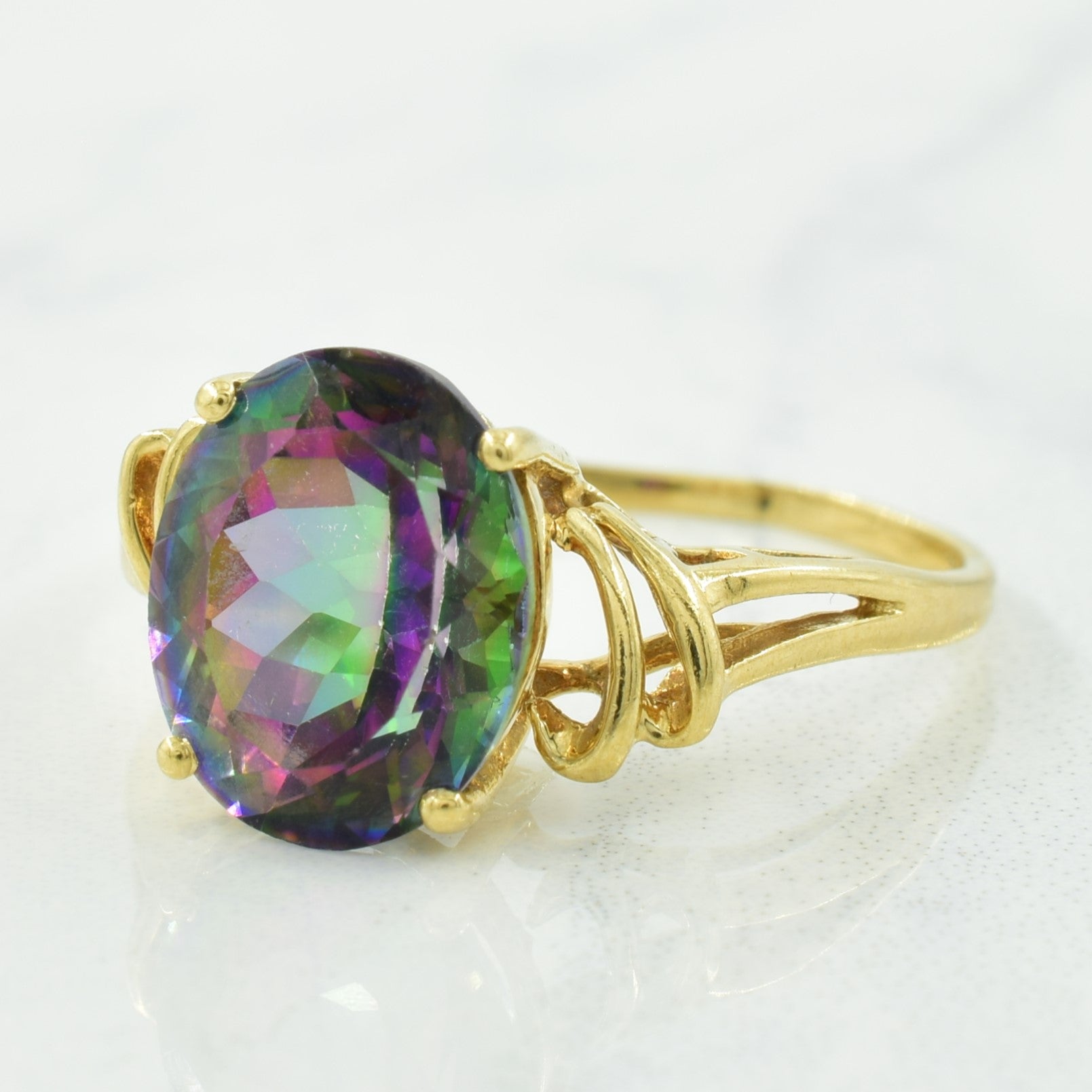 Mystic Topaz Ring | 4.90ct | SZ 8.75 |