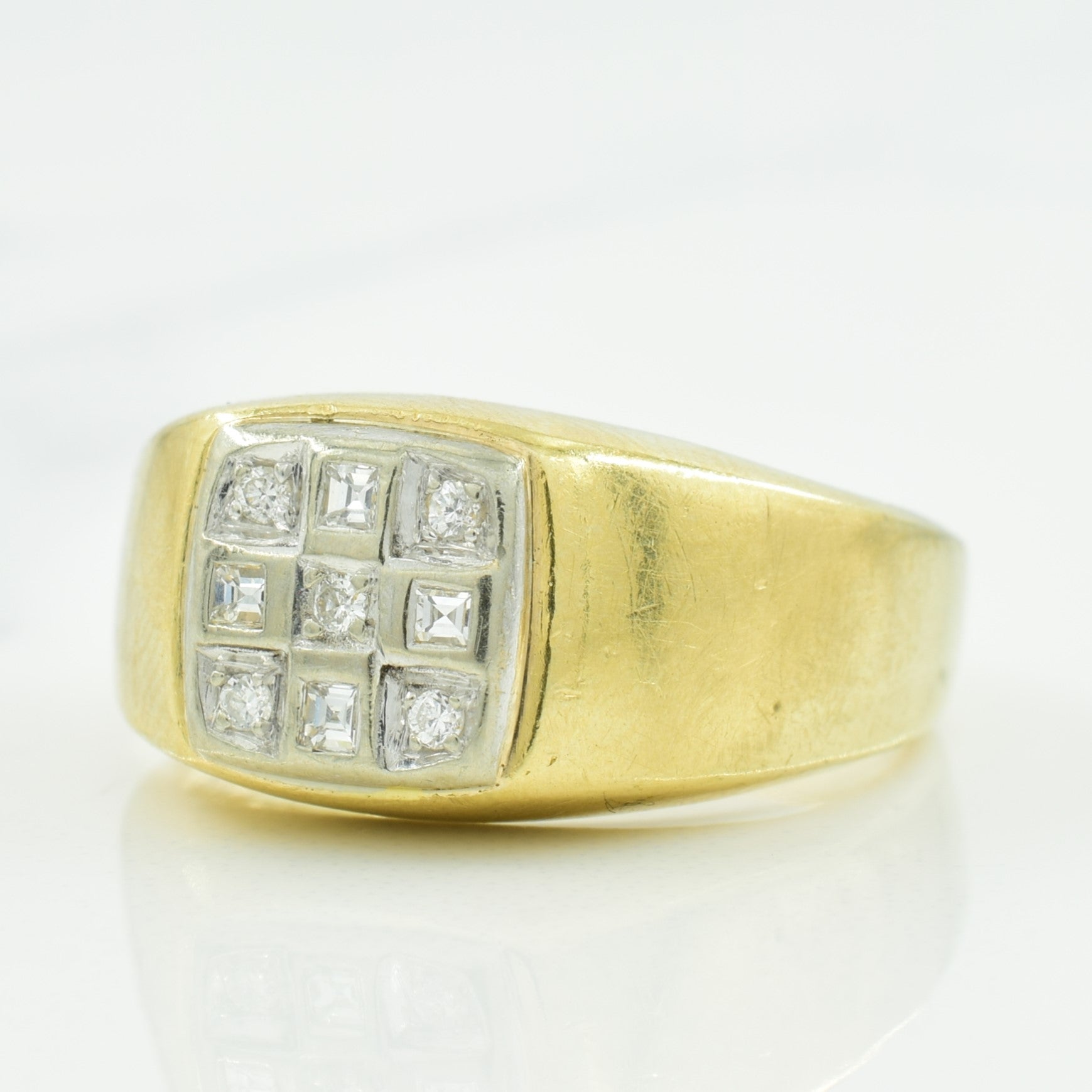 Diamond Grid Ring | 0.15ctw | SZ 7 |