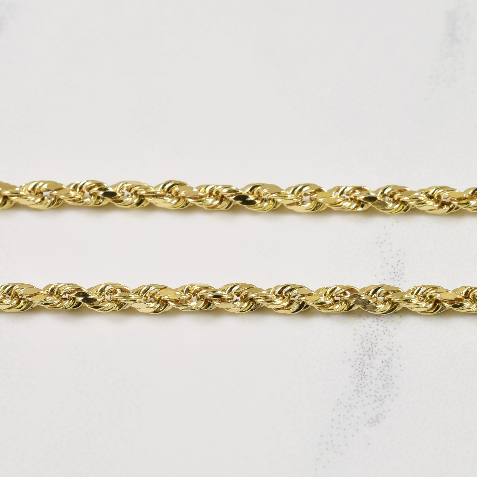 14k Yellow Gold Rope Chain | 22