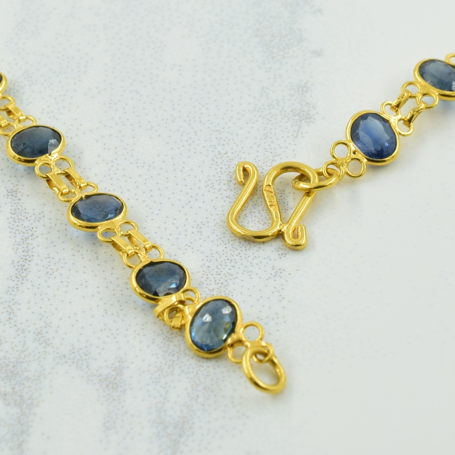 Blue Sapphire Bracelet | 3.74ctw | 6.75" |