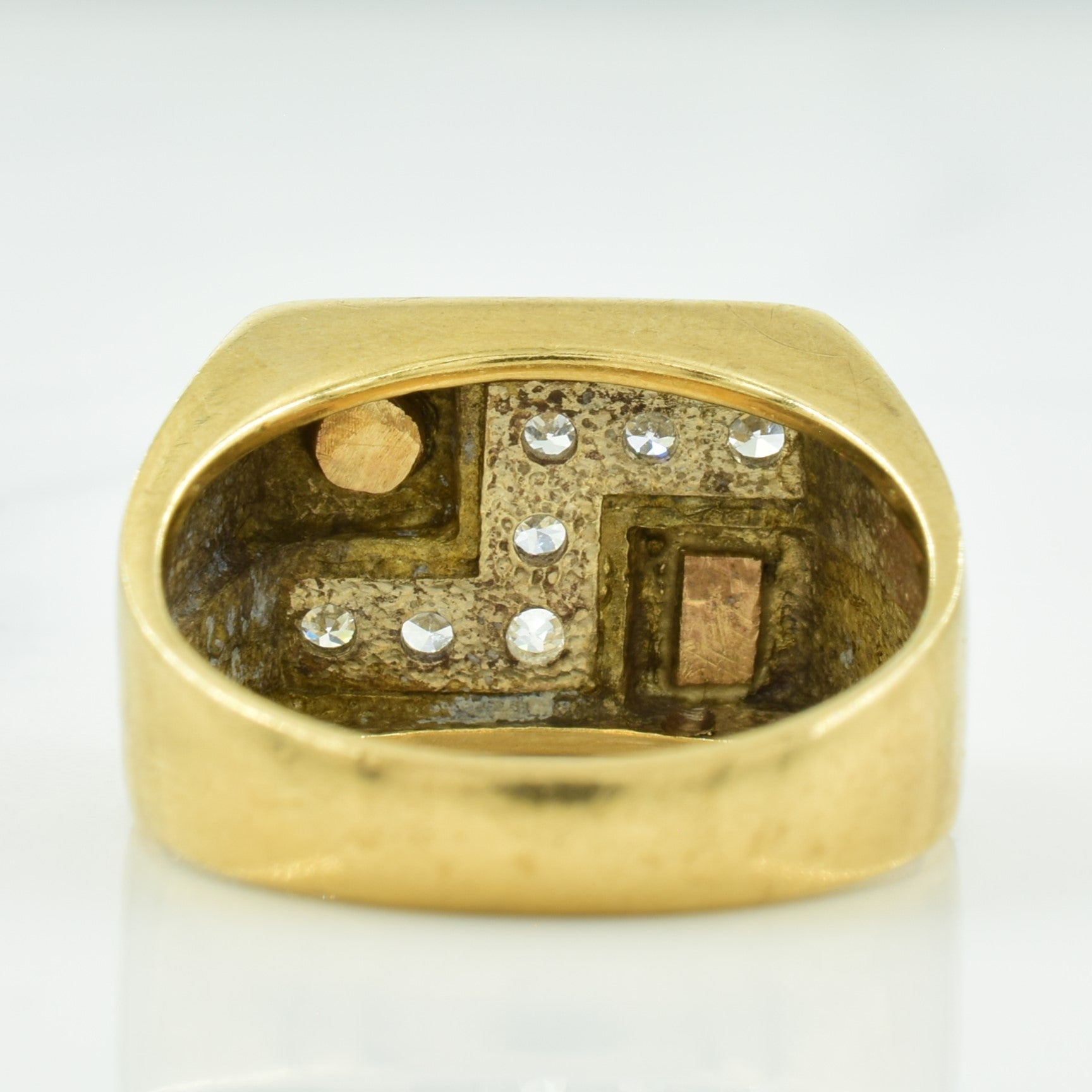 Pave Set Diamond Ring | 0.21ctw | SZ 7.75 |