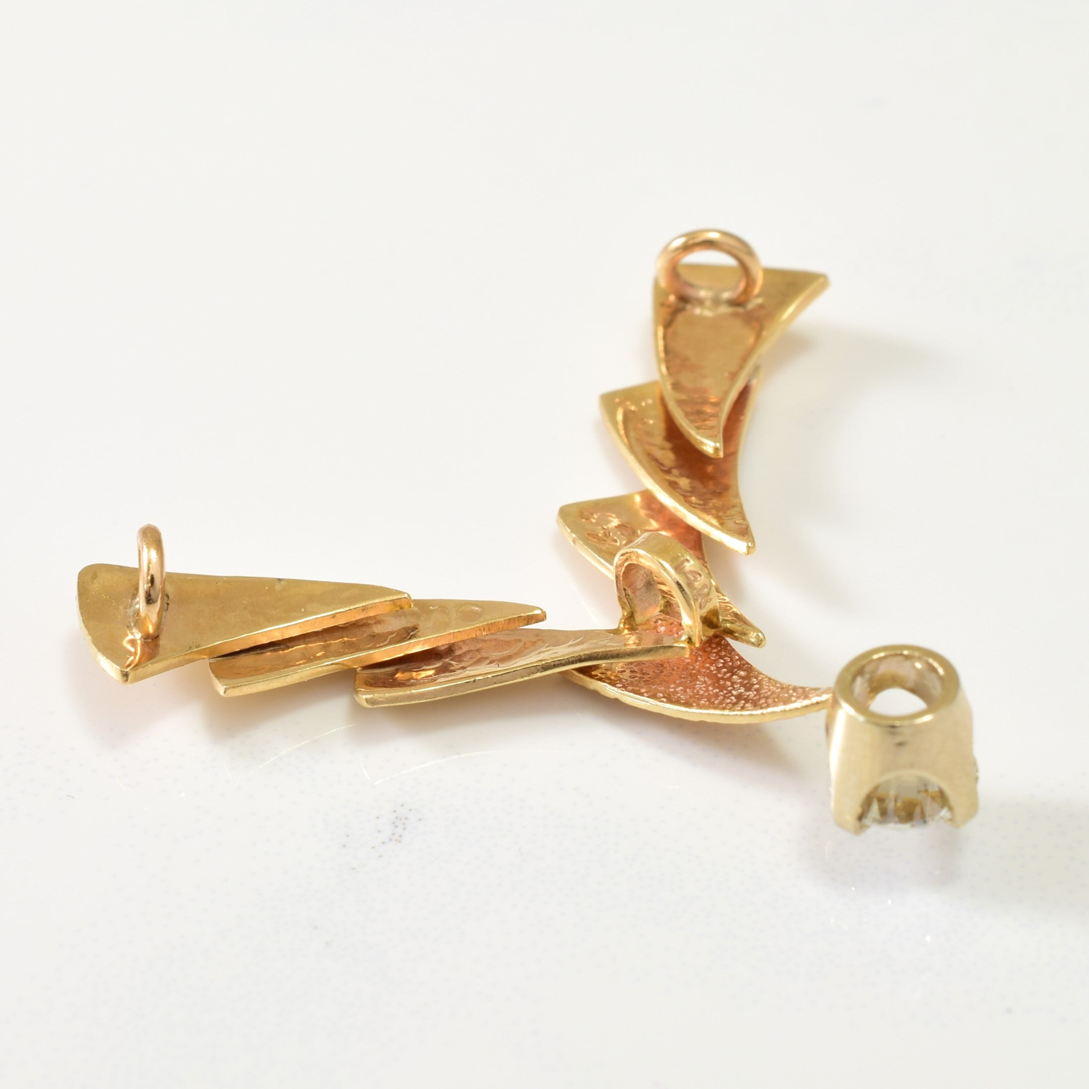 14k Yellow Gold Diamond Pendant | 0.49ct |