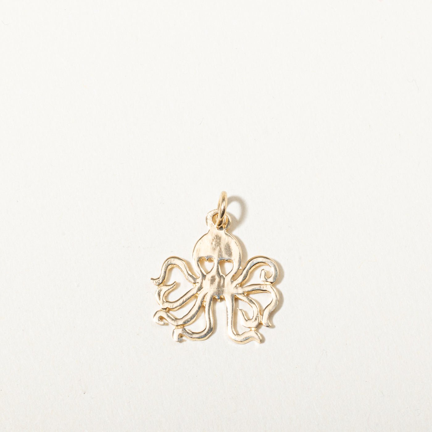 Canadian Yellow Gold Openwork Octopus Charm