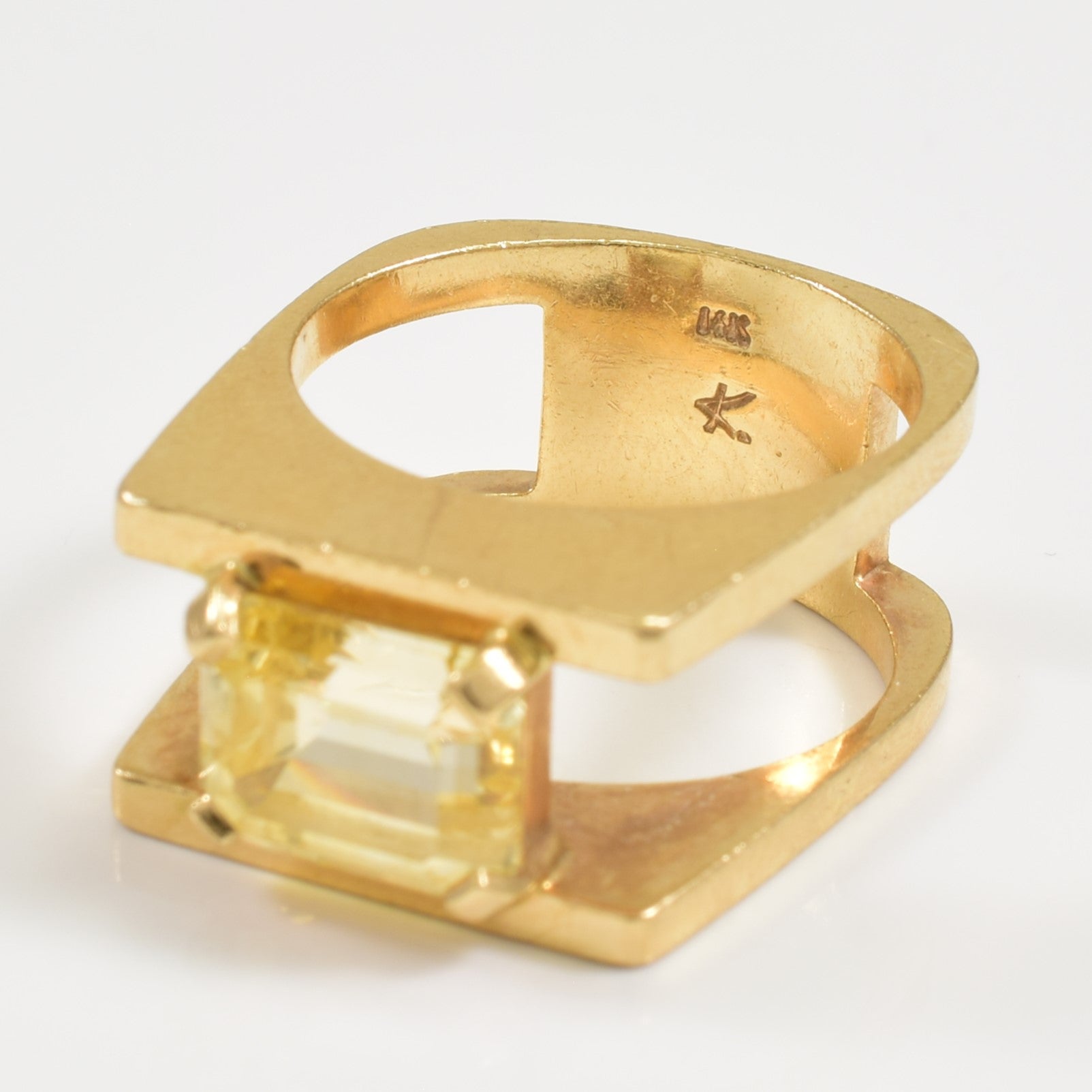 Yellow Sapphire Ring | 4.80ct | SZ 7 |