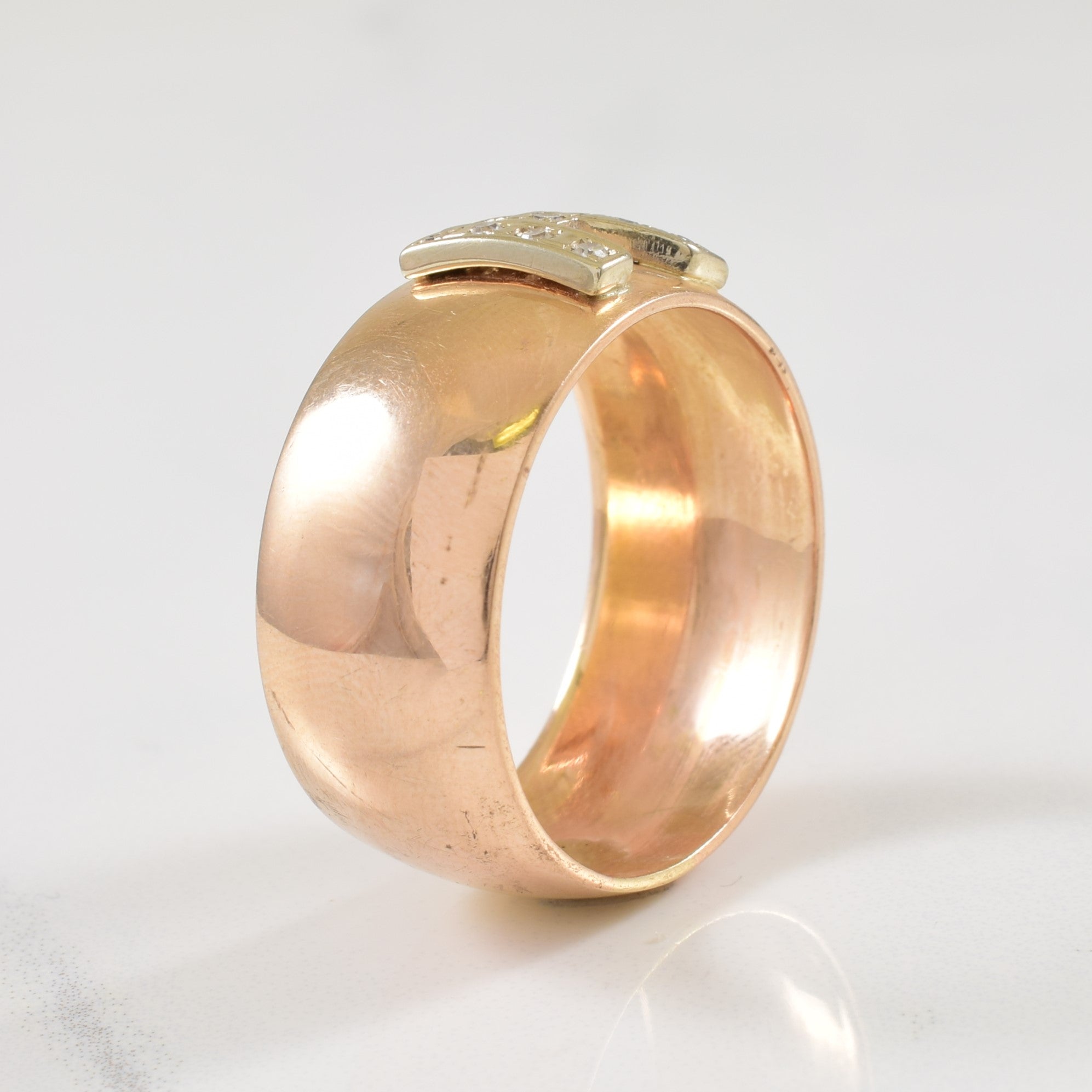 Diamond 'R' Ring | 0.10ctw | SZ 10.75 |
