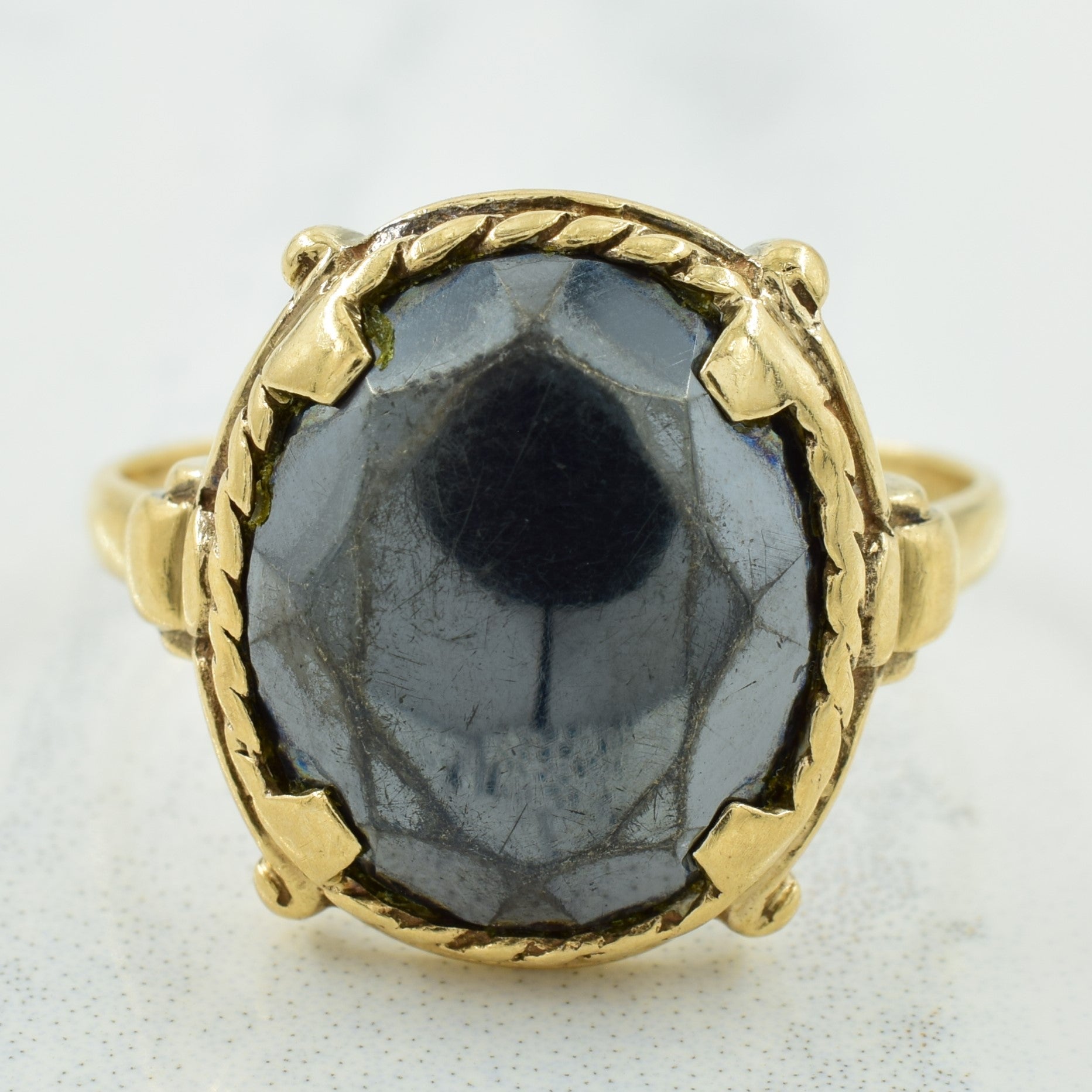 Hematite Cocktail Ring | 7.00ct | SZ 7.75 |