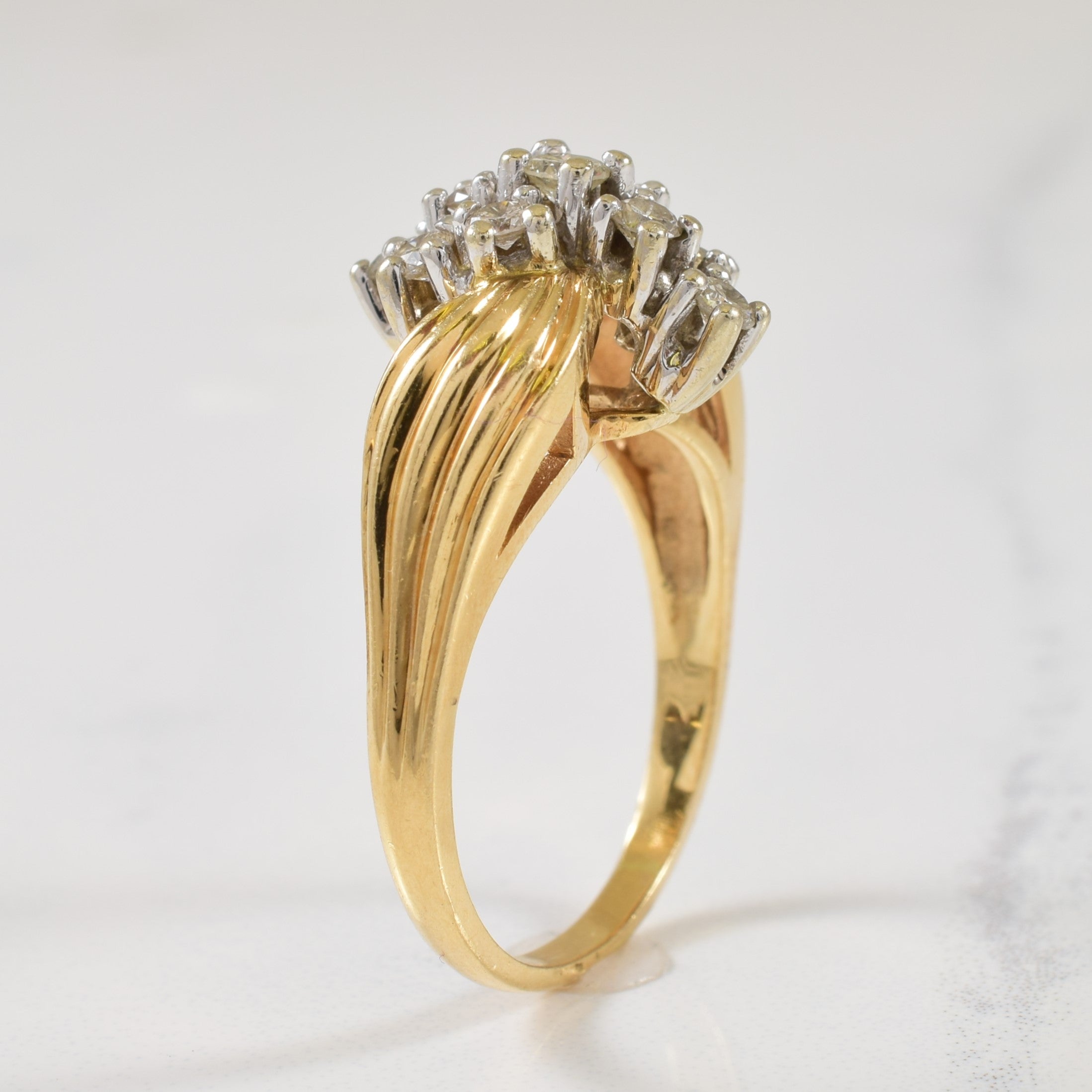 Waterfall Set Diamond Ring | 0.40ctw | SZ 7 |