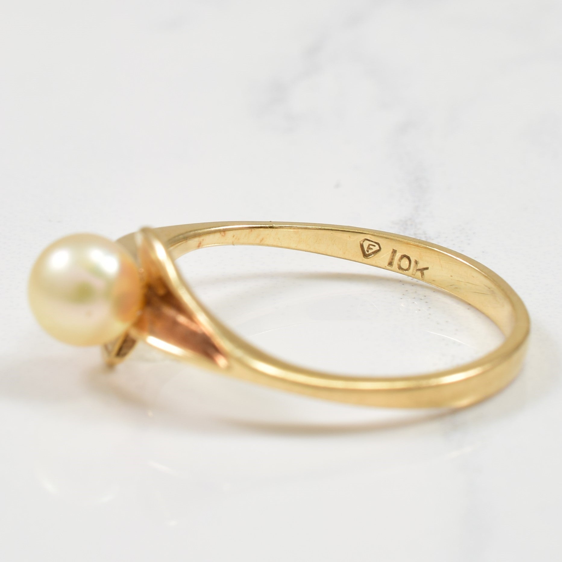 Bague en perle | 1,00 ct | Taille 5,75 |