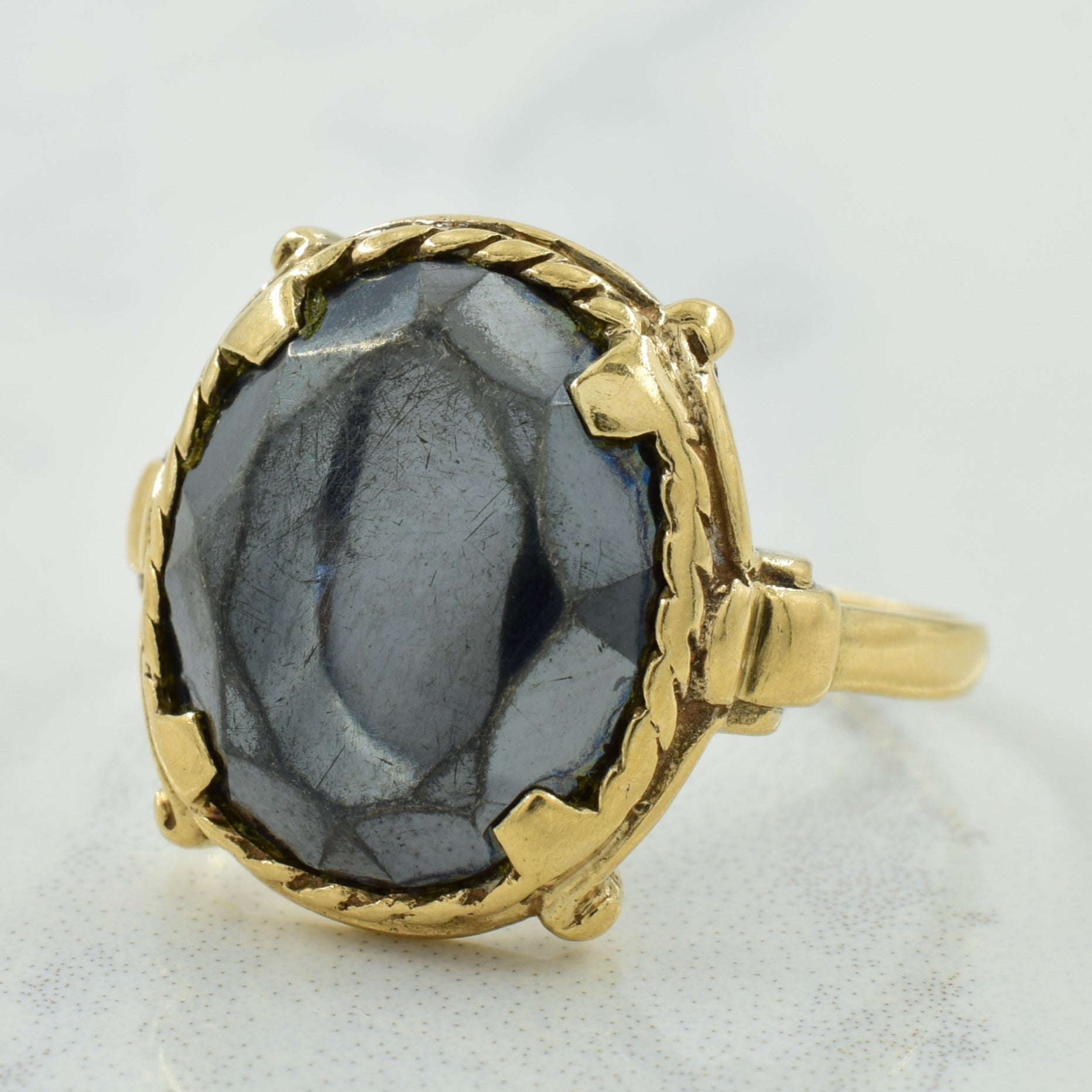Hematite Cocktail Ring | 7.00ct | SZ 7.75 |