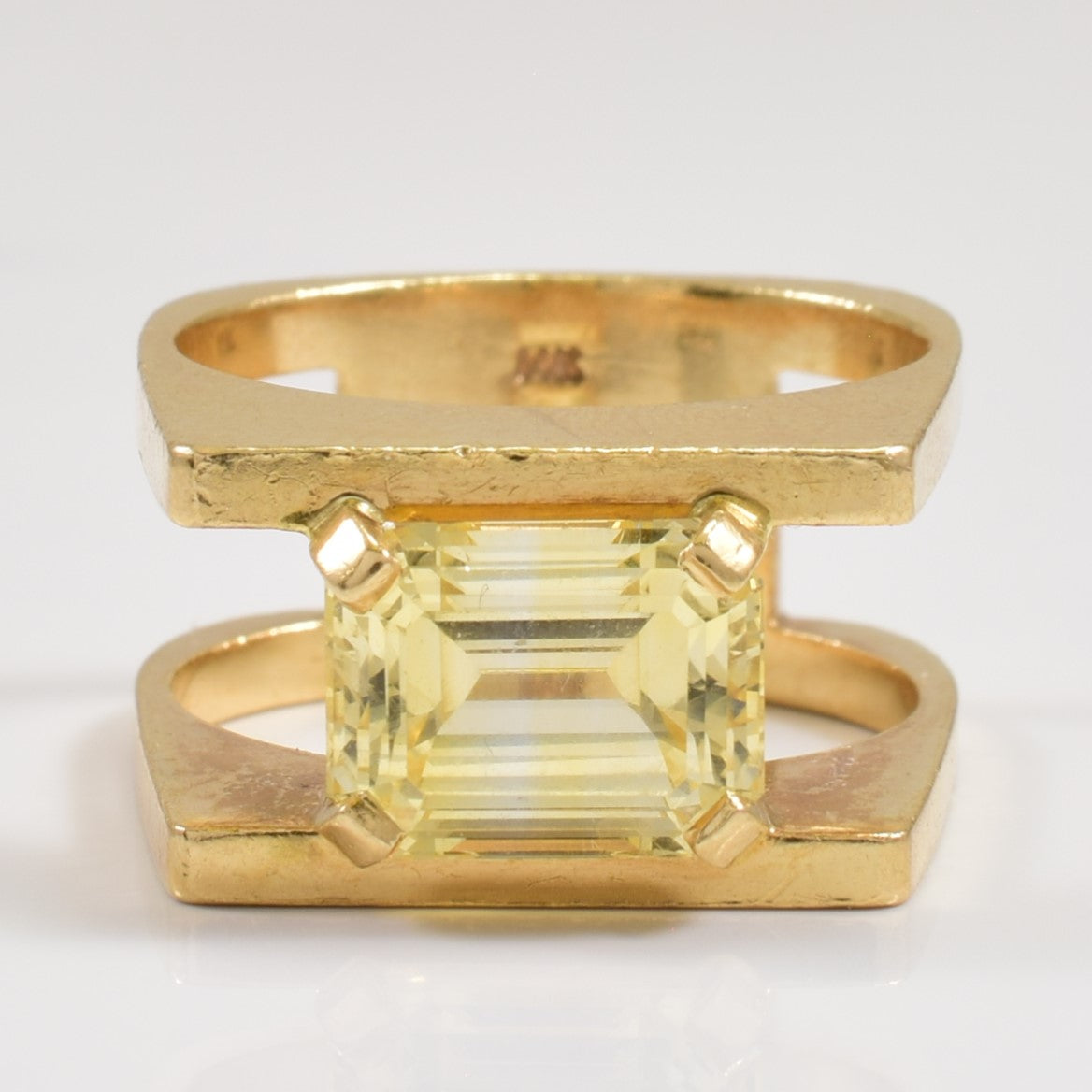 Yellow Sapphire Ring | 4.80ct | SZ 7 |