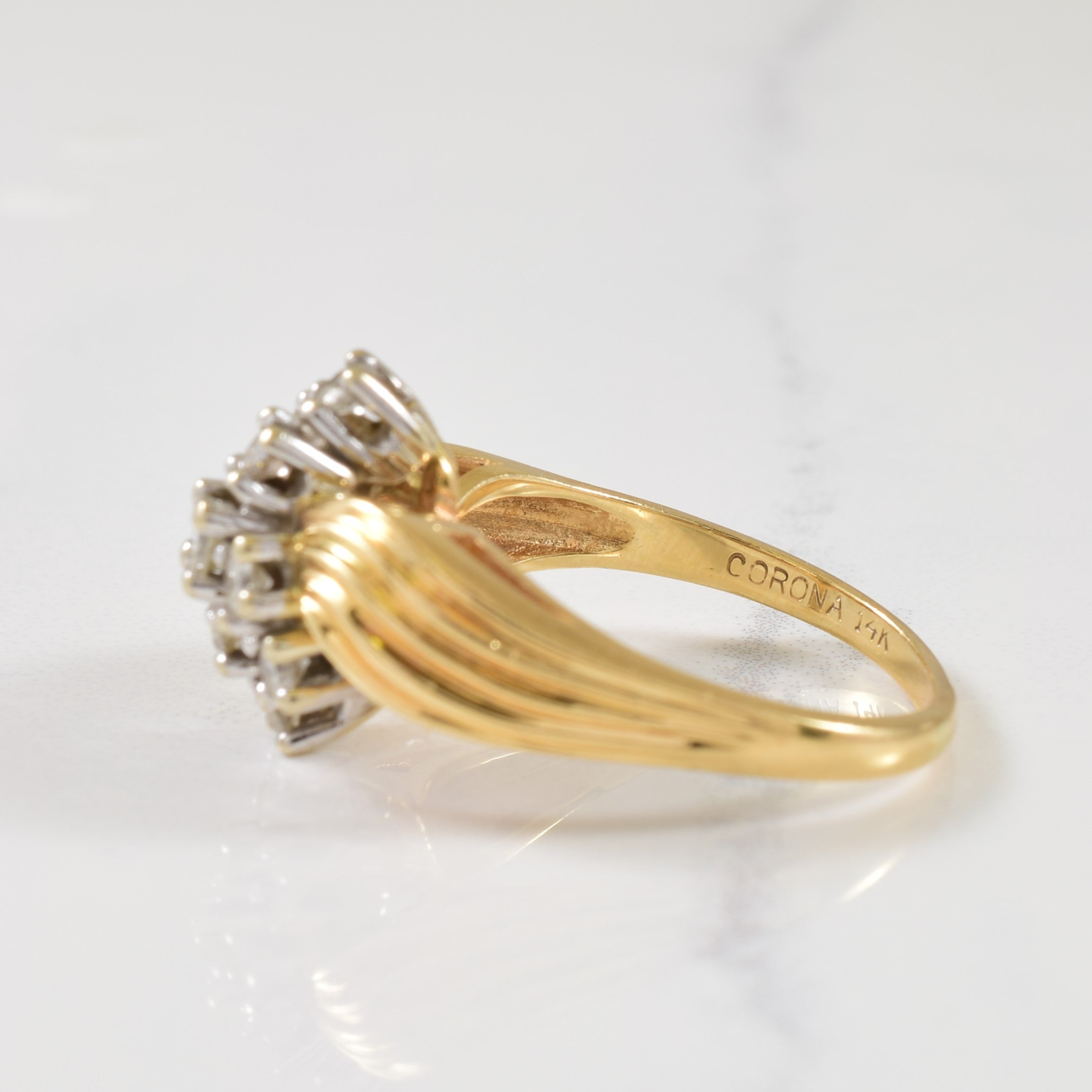 Waterfall Set Diamond Ring | 0.40ctw | SZ 7 |