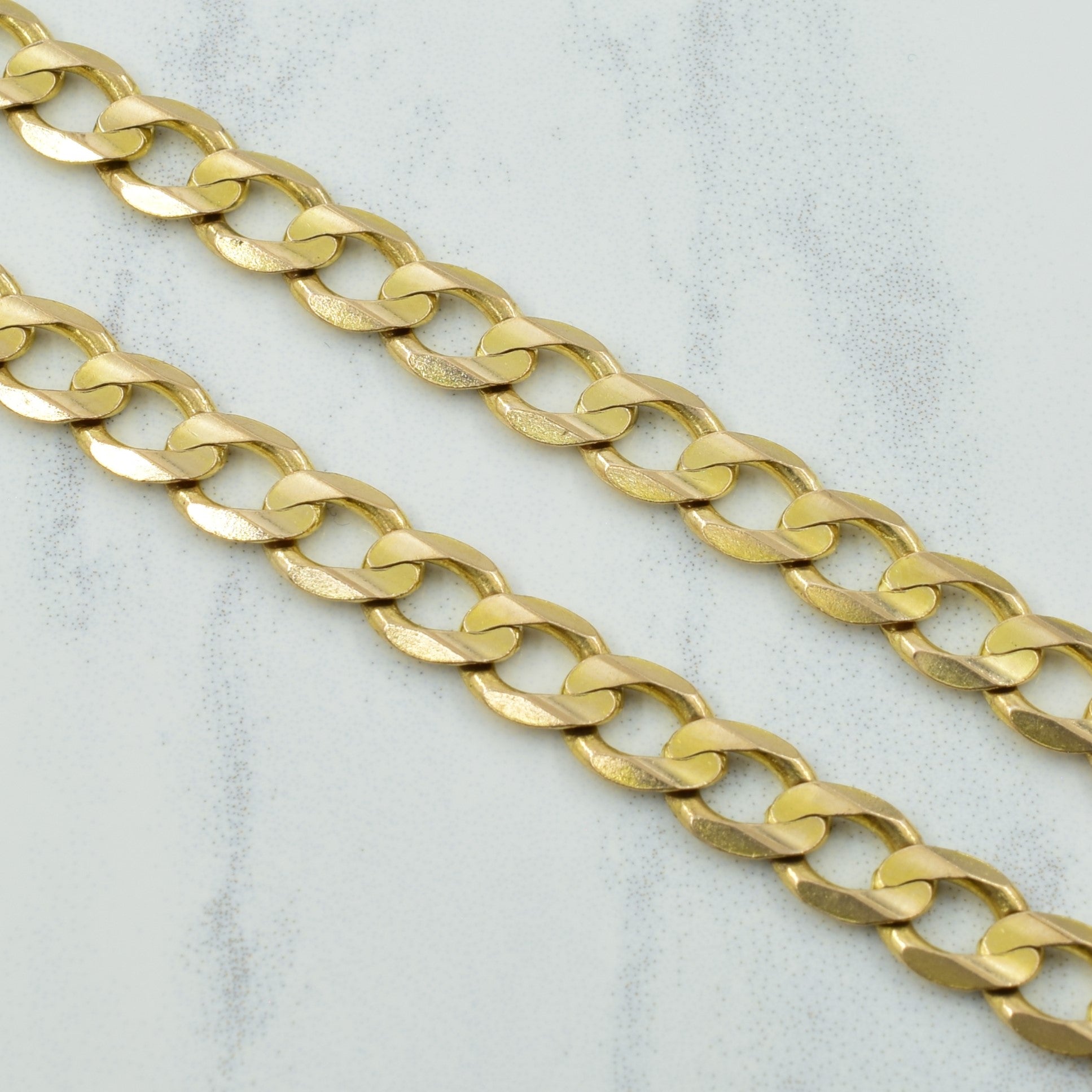 10k Yellow Gold Hallmark Cuban Link Chain | 20.5" |
