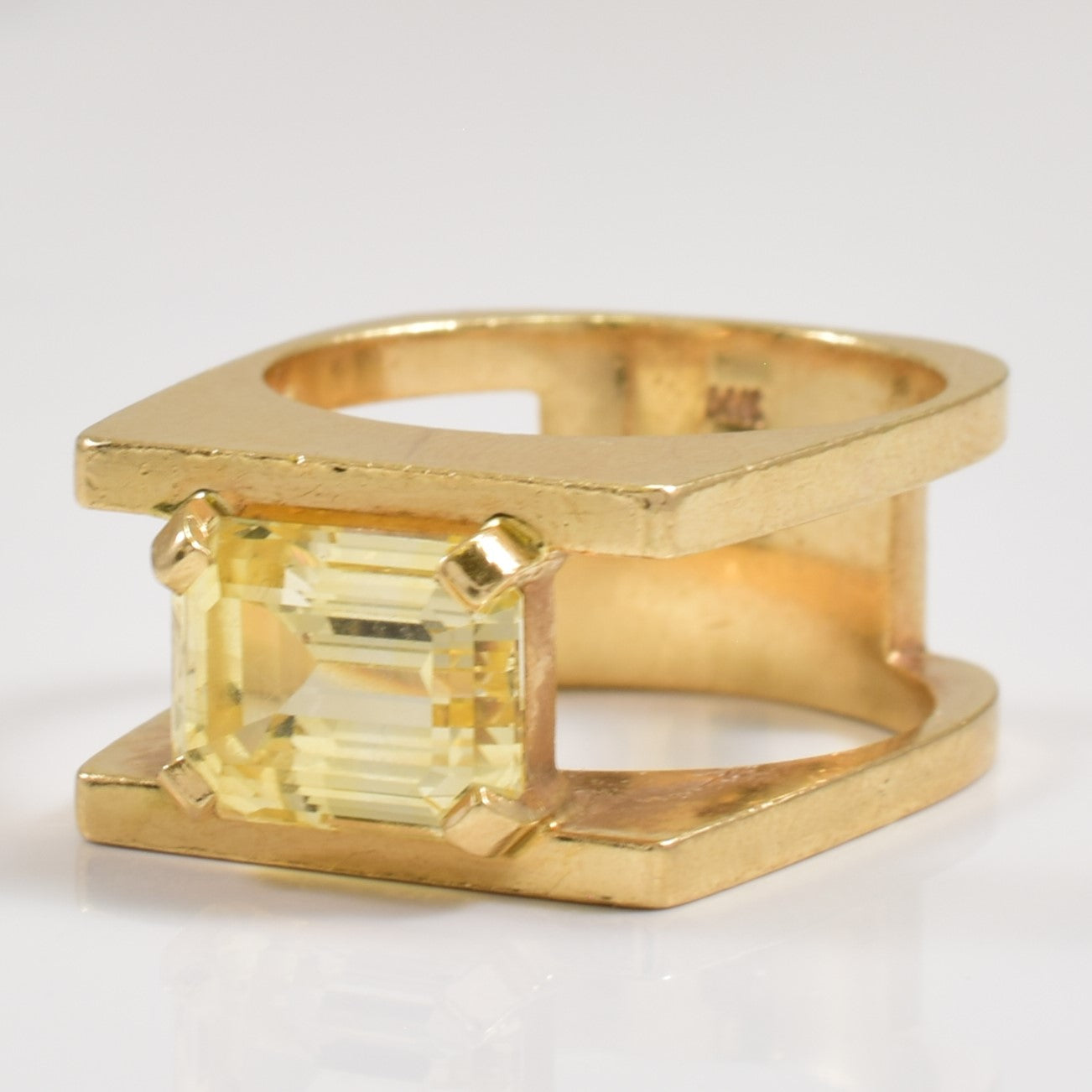Yellow Sapphire Ring | 4.80ct | SZ 7 |