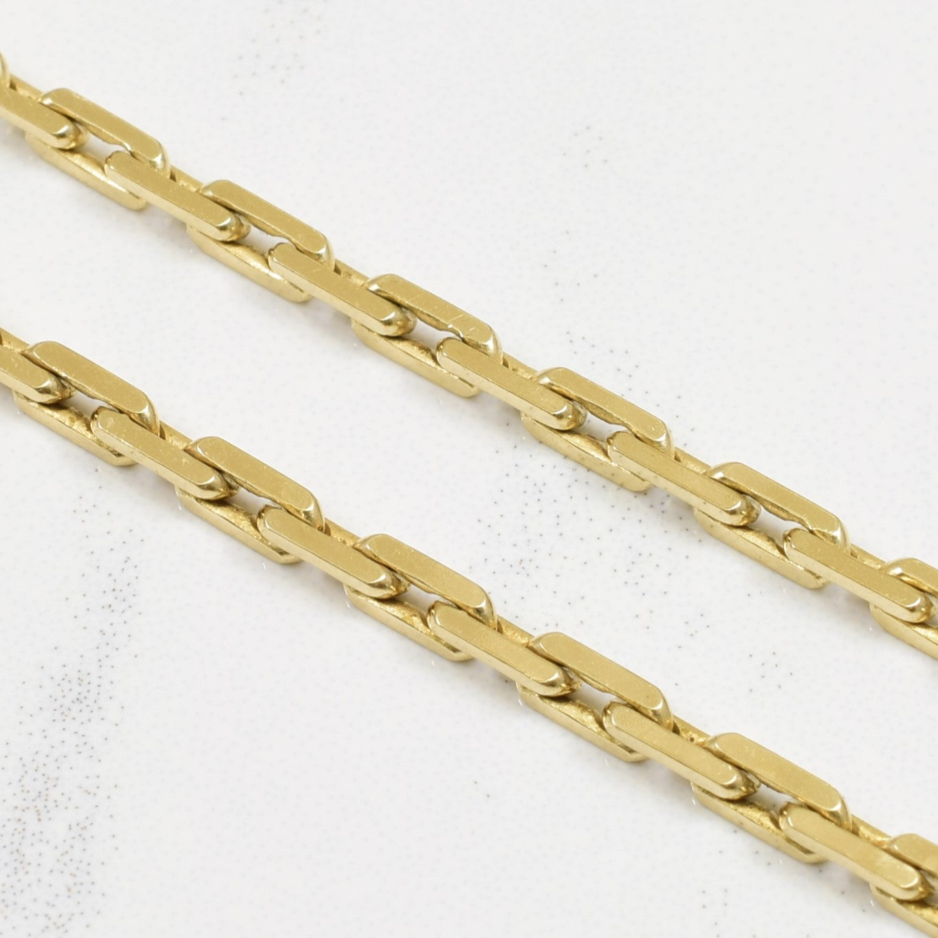 10k Yellow Gold Elongated Cable Chain | 20.25" |