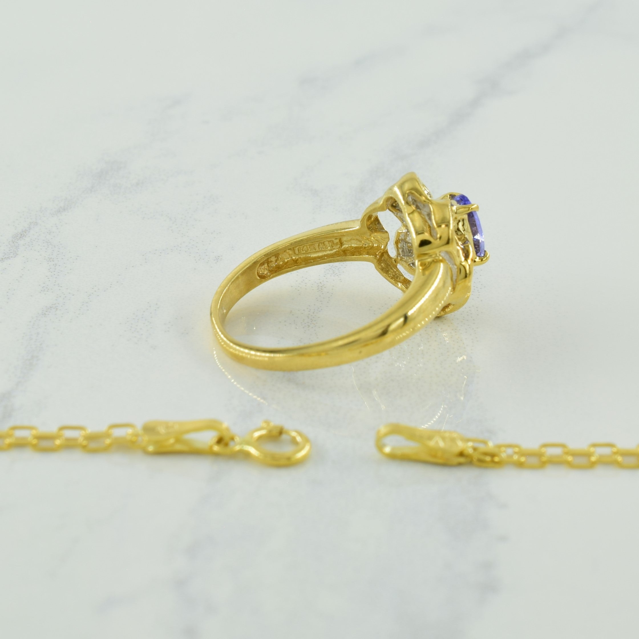 Tanzanite & Diamond Suite | 0.76ctw, 0.30ctw | 17.5" | SZ 5.5 |