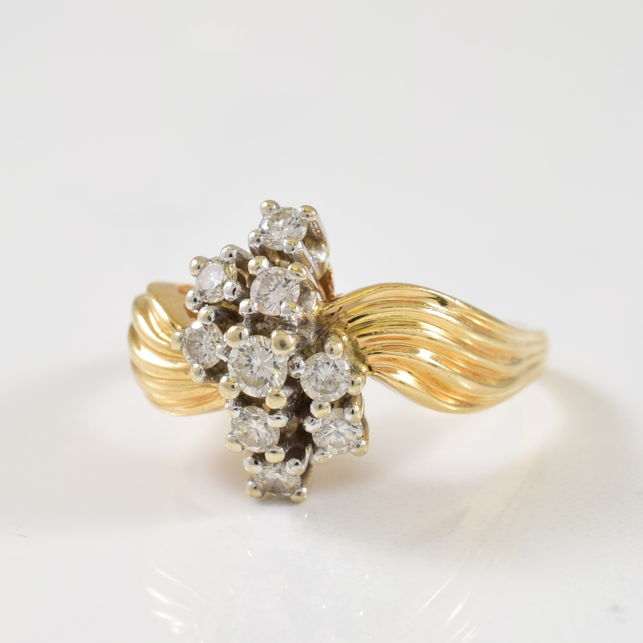 Waterfall Set Diamond Ring | 0.40ctw | SZ 7 |