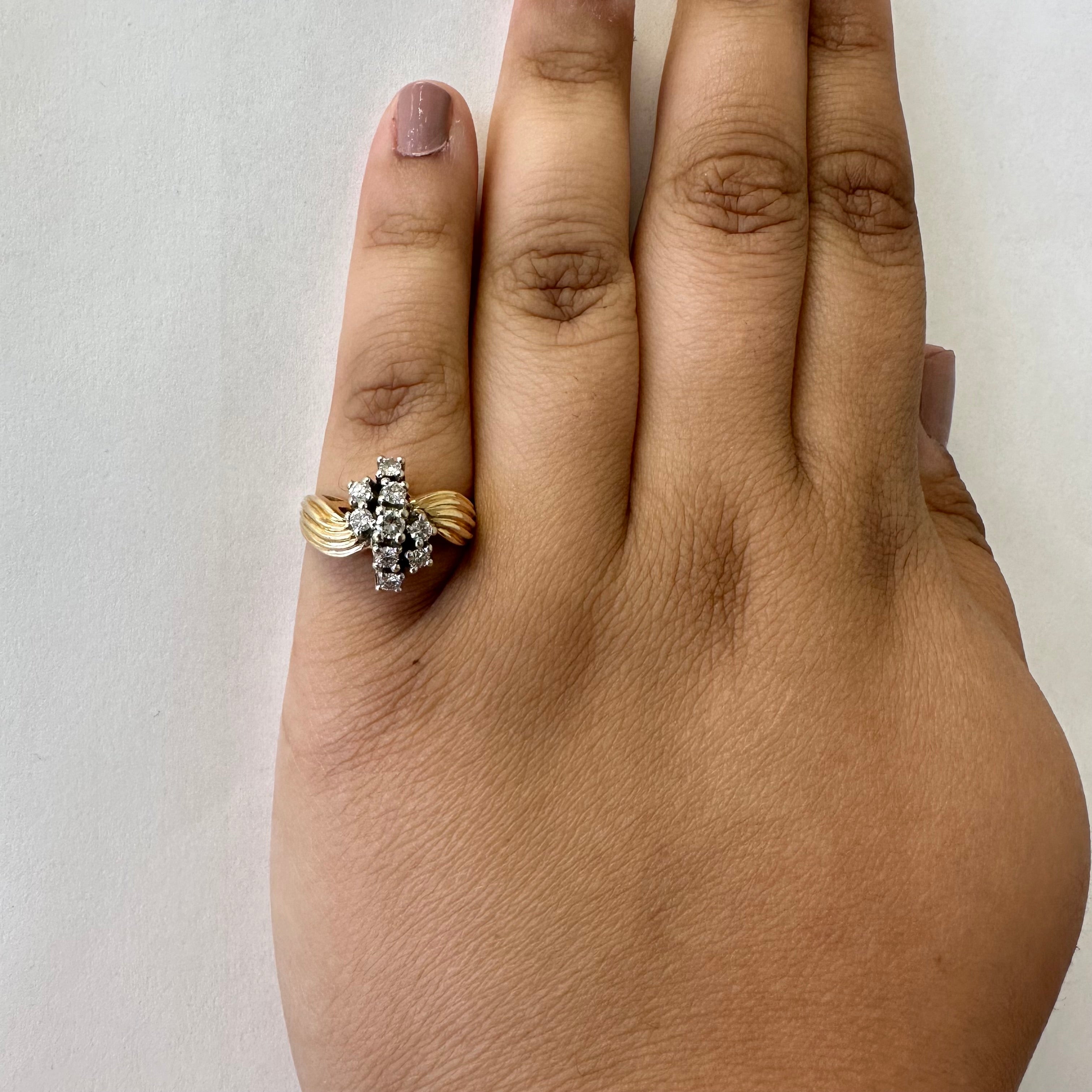 Waterfall Set Diamond Ring | 0.40ctw | SZ 7 |