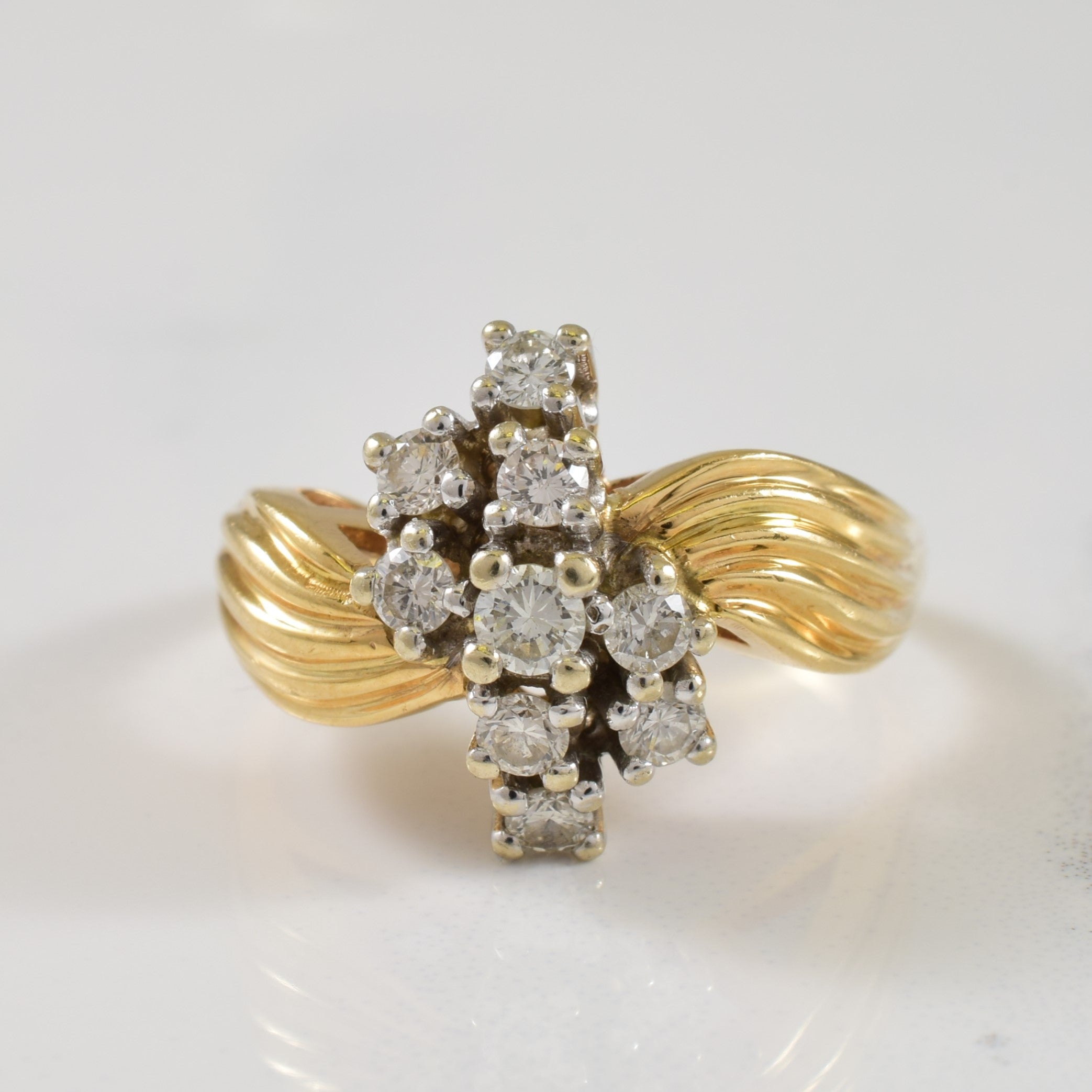 Waterfall Set Diamond Ring | 0.40ctw | SZ 7 |