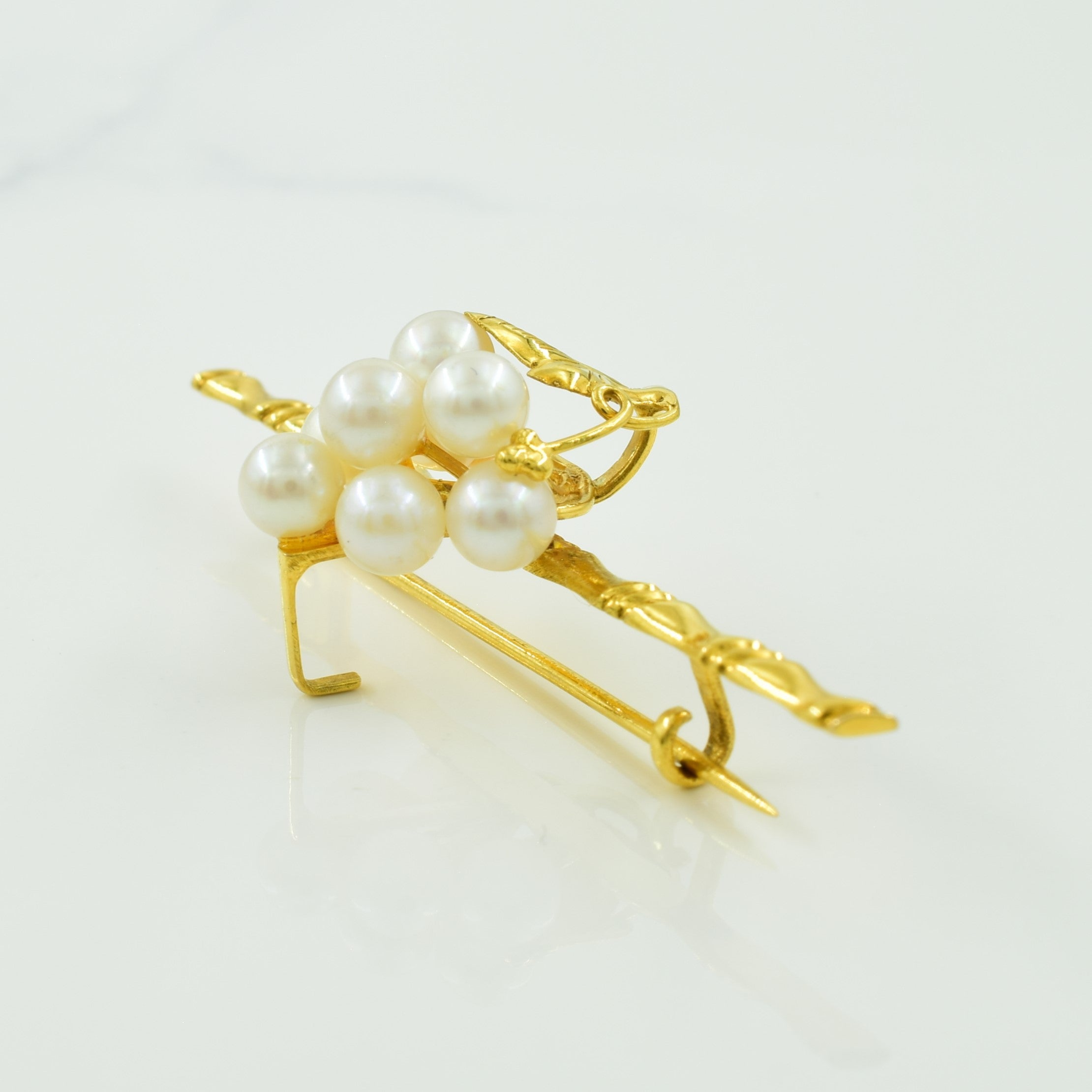 Cultured Pearl Brooch | 4.00ctw |