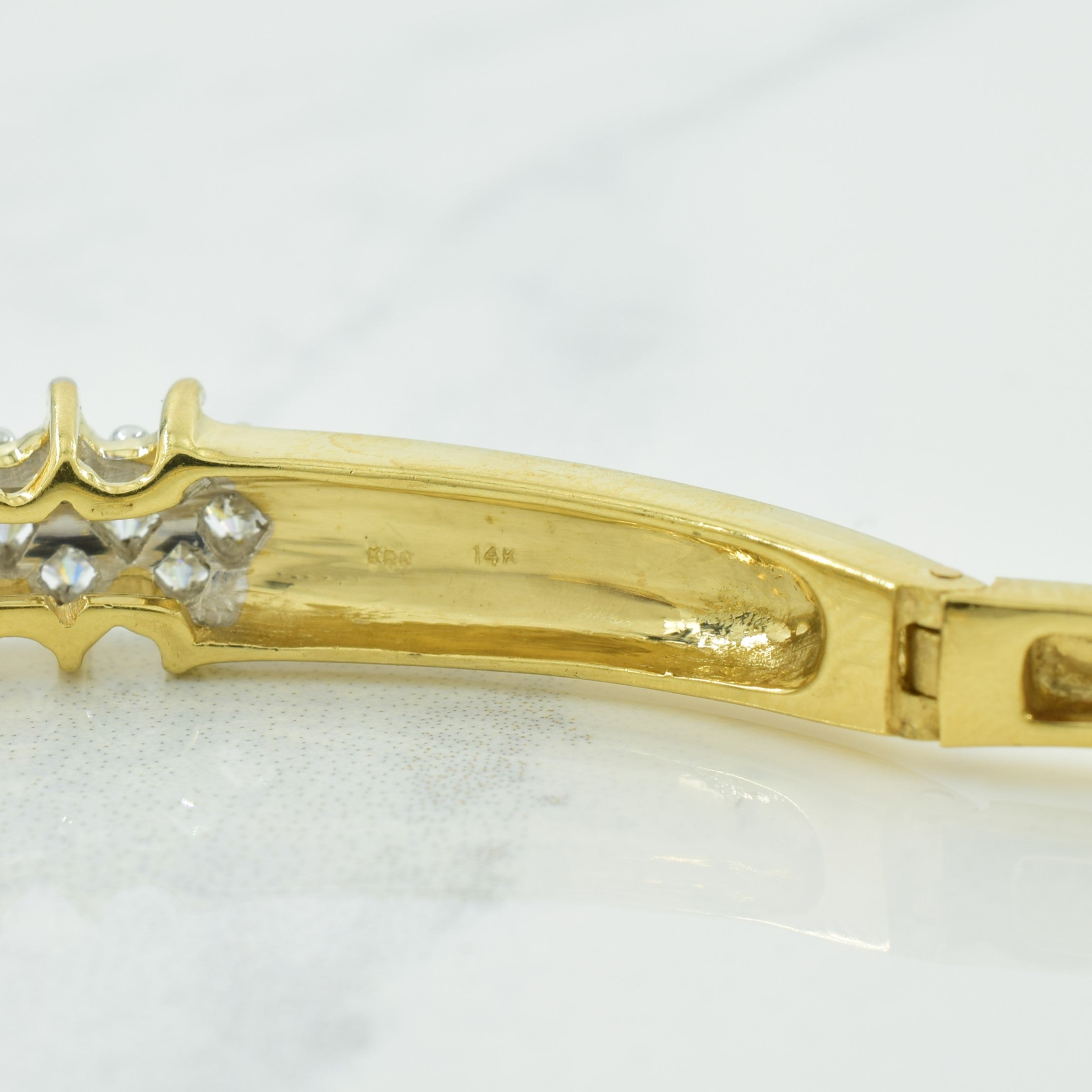 14k Yellow Gold Diamond Bracelet | 2.30ctw | 8" |