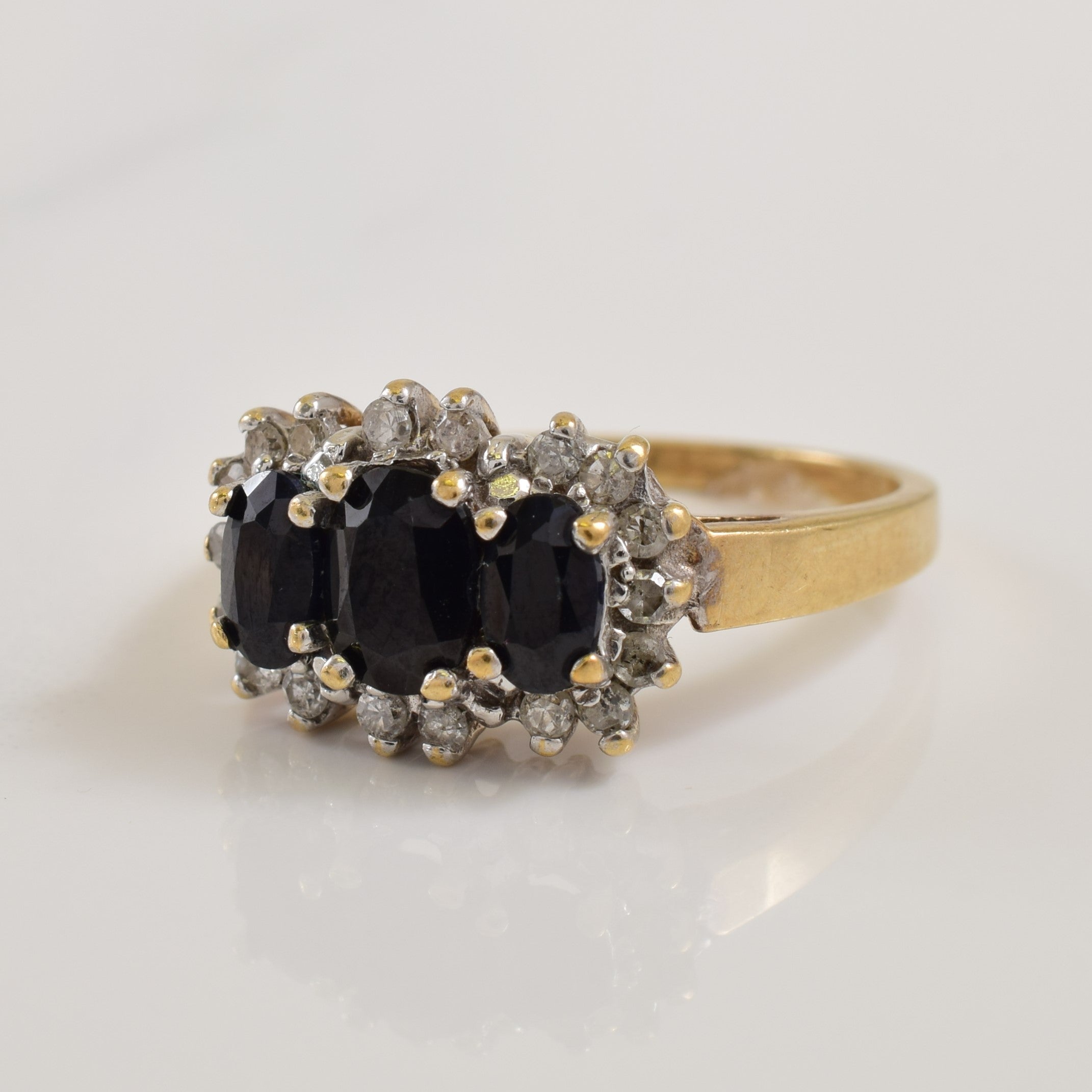 Sapphire & Diamond Ring | 1.00ctw, 0.18ctw | SZ 4.75 |