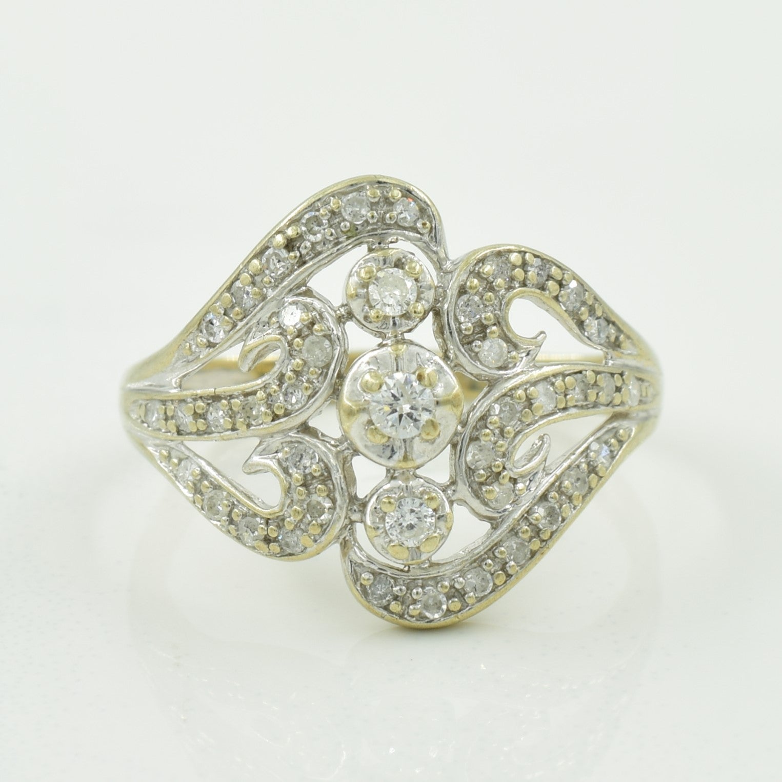 Diamond Ornate Ring | 0.21ctw | SZ 4.25 |