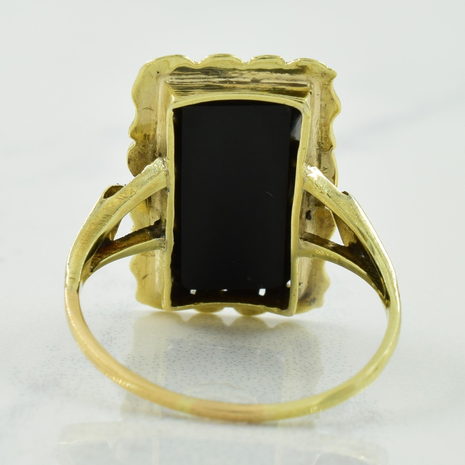 Black Onyx Cocktail Ring | 4.50ct | SZ 6.75 |