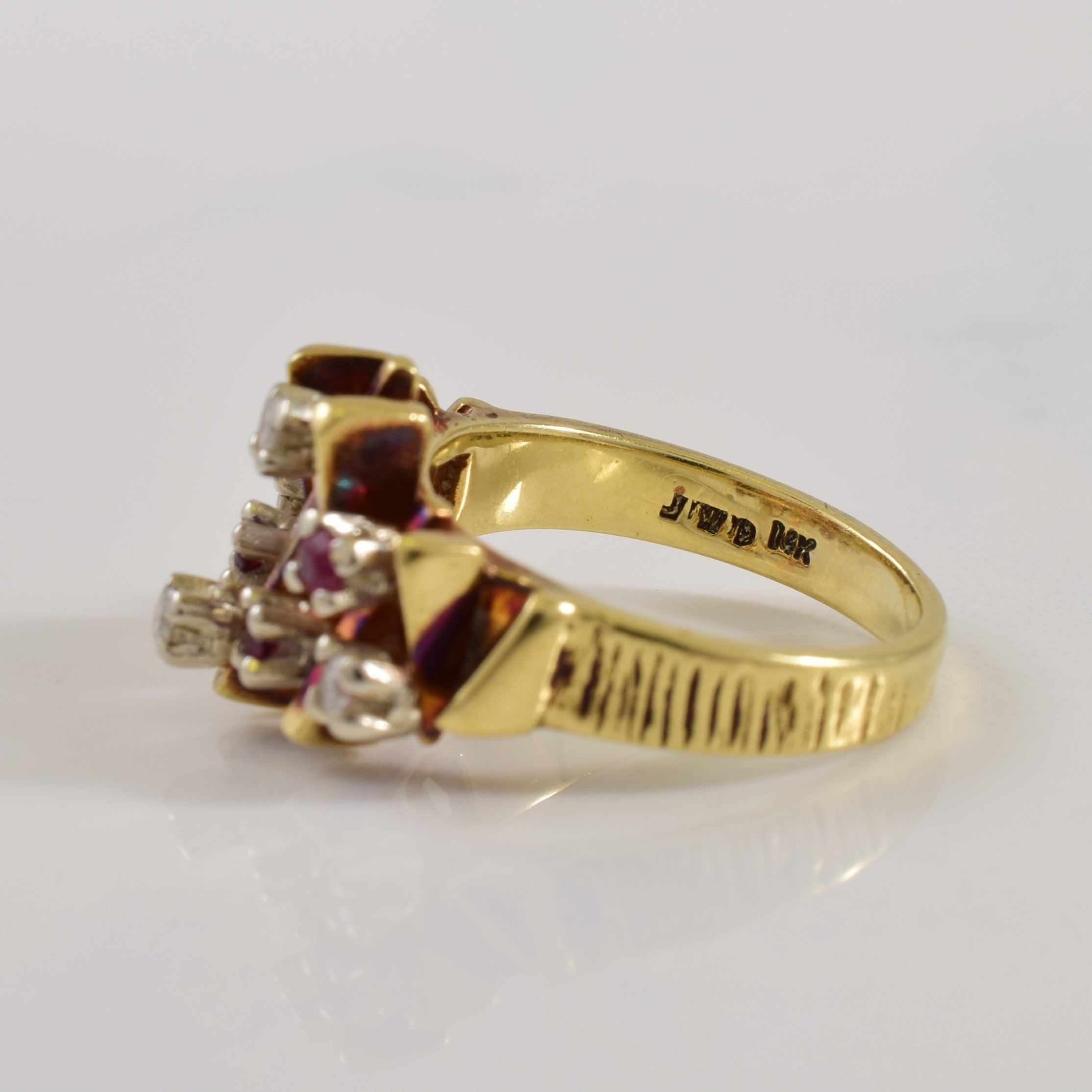 Ruby & Diamond Ring | 0.09ctw, 0.08ctw | SZ 5 |