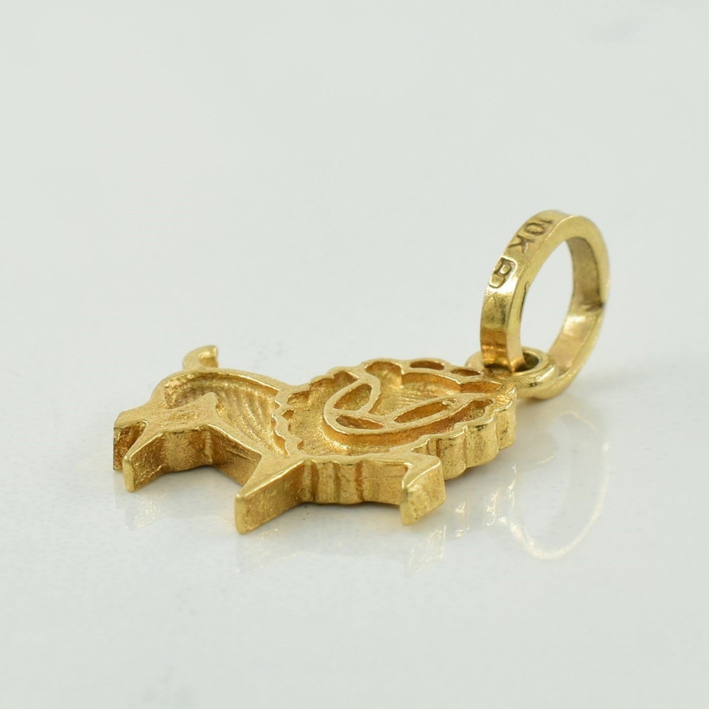 10k Yellow Gold Lion Charm |