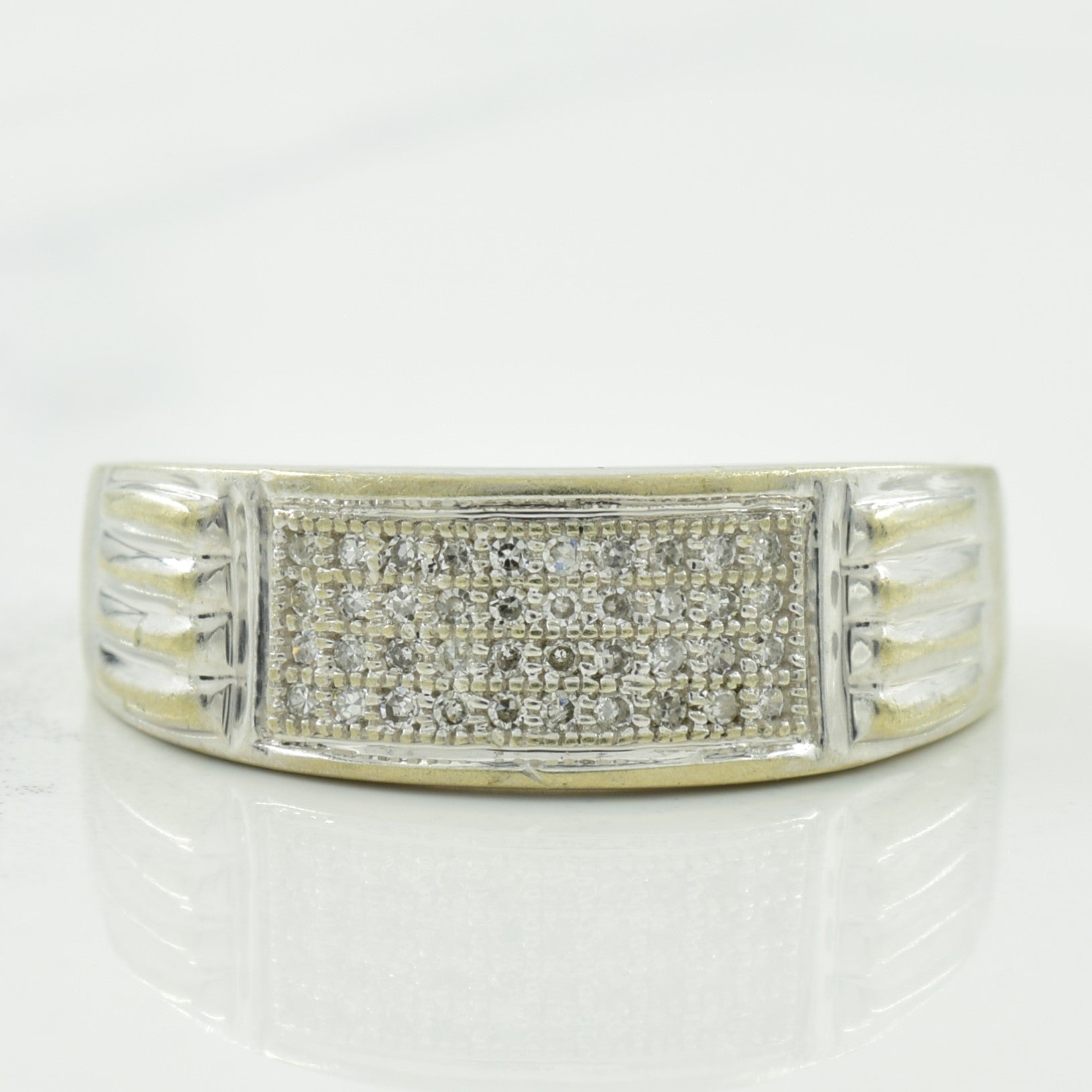 Diamond Grid Ring | 0.15ctw | SZ 7 |