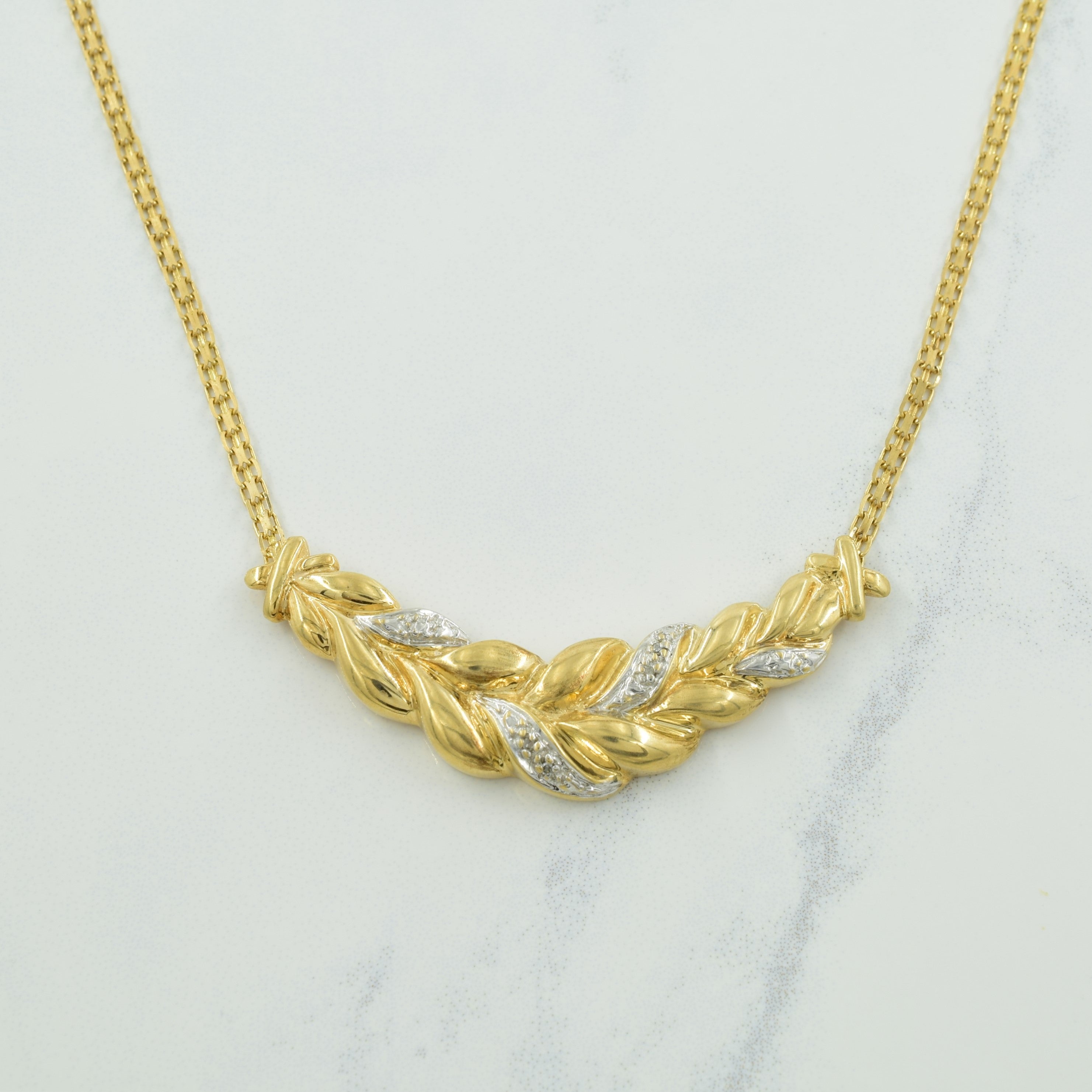 Diamond Pendant Necklace | 0.02ctw | 17.50" |
