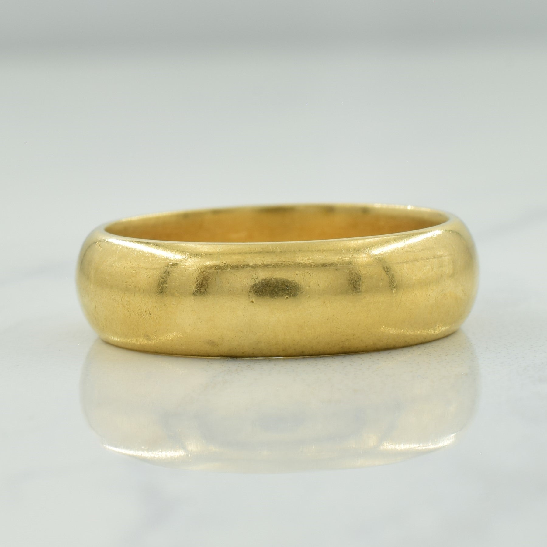 Alliance simple en or jaune 14 carats | Taille 10 |