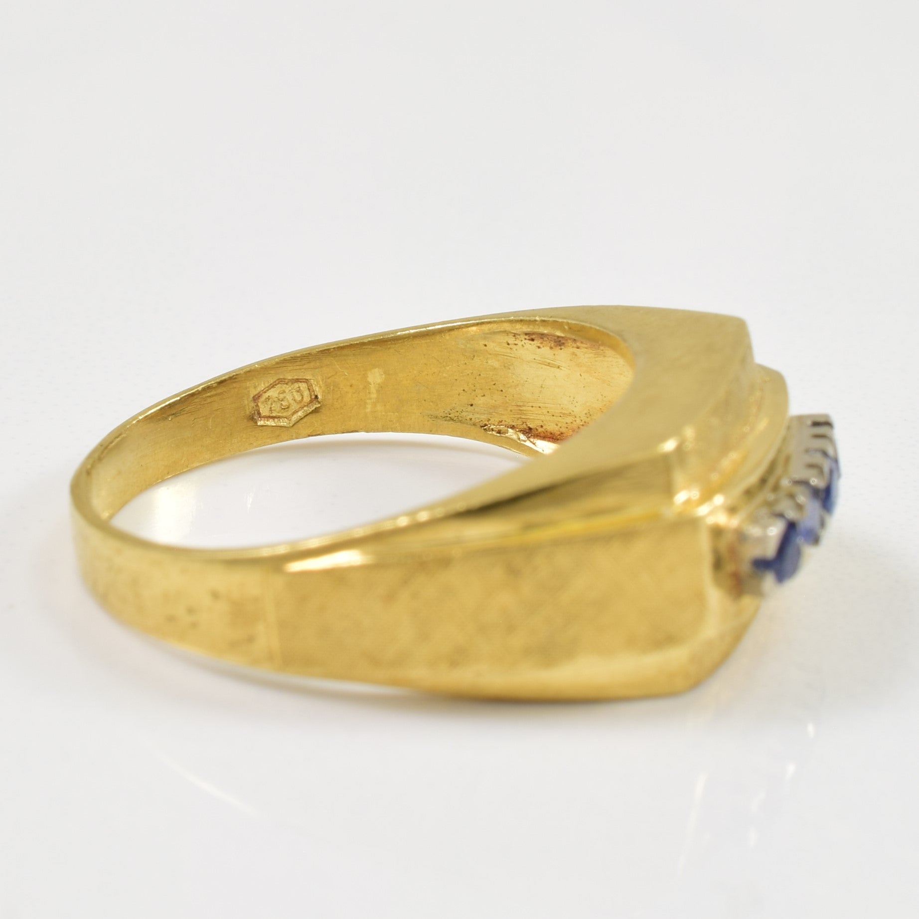 Pave Set Sapphire Ring | 0.18ctw | SZ 7 |