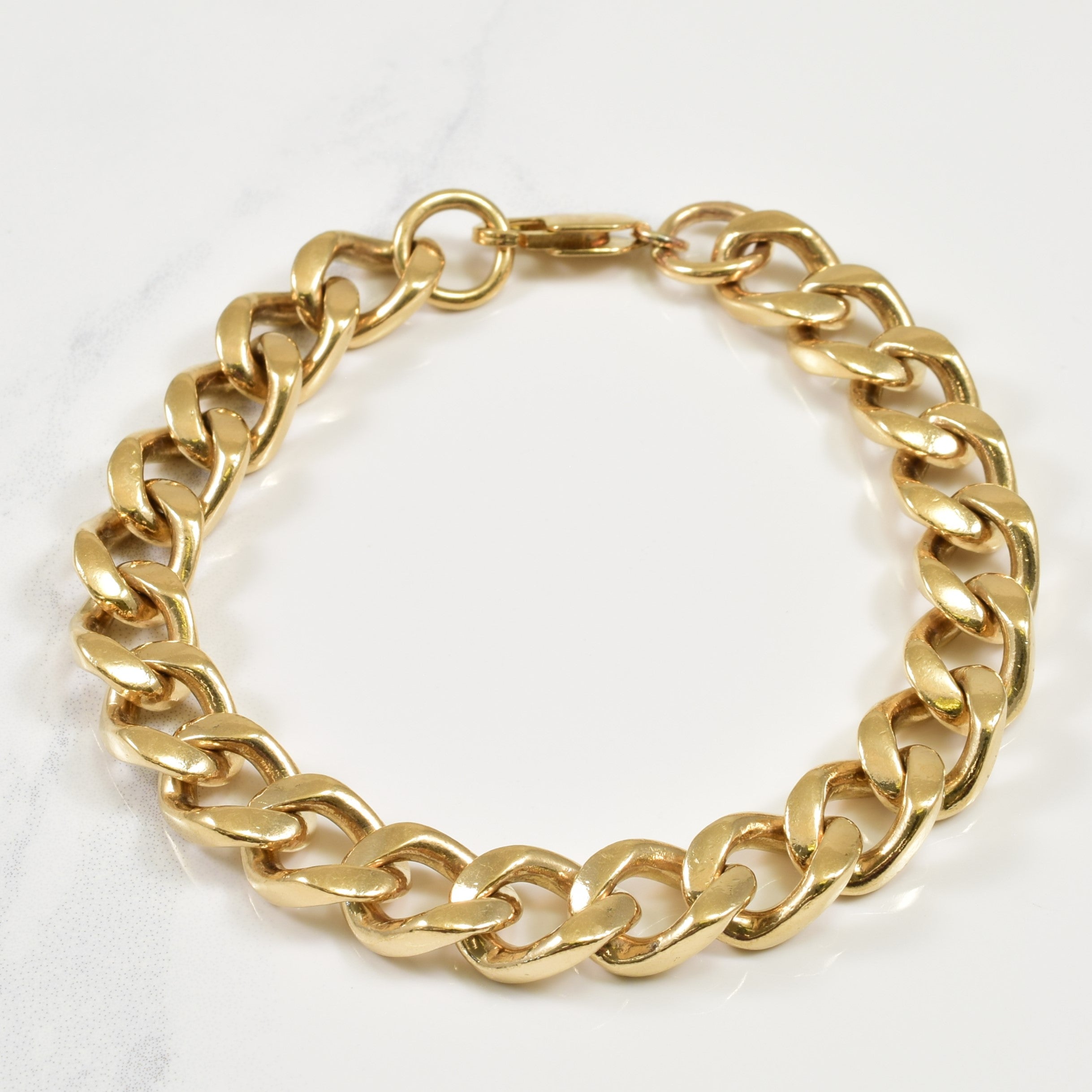 10k Yellow Gold Curb Bracelet | 8.50" |